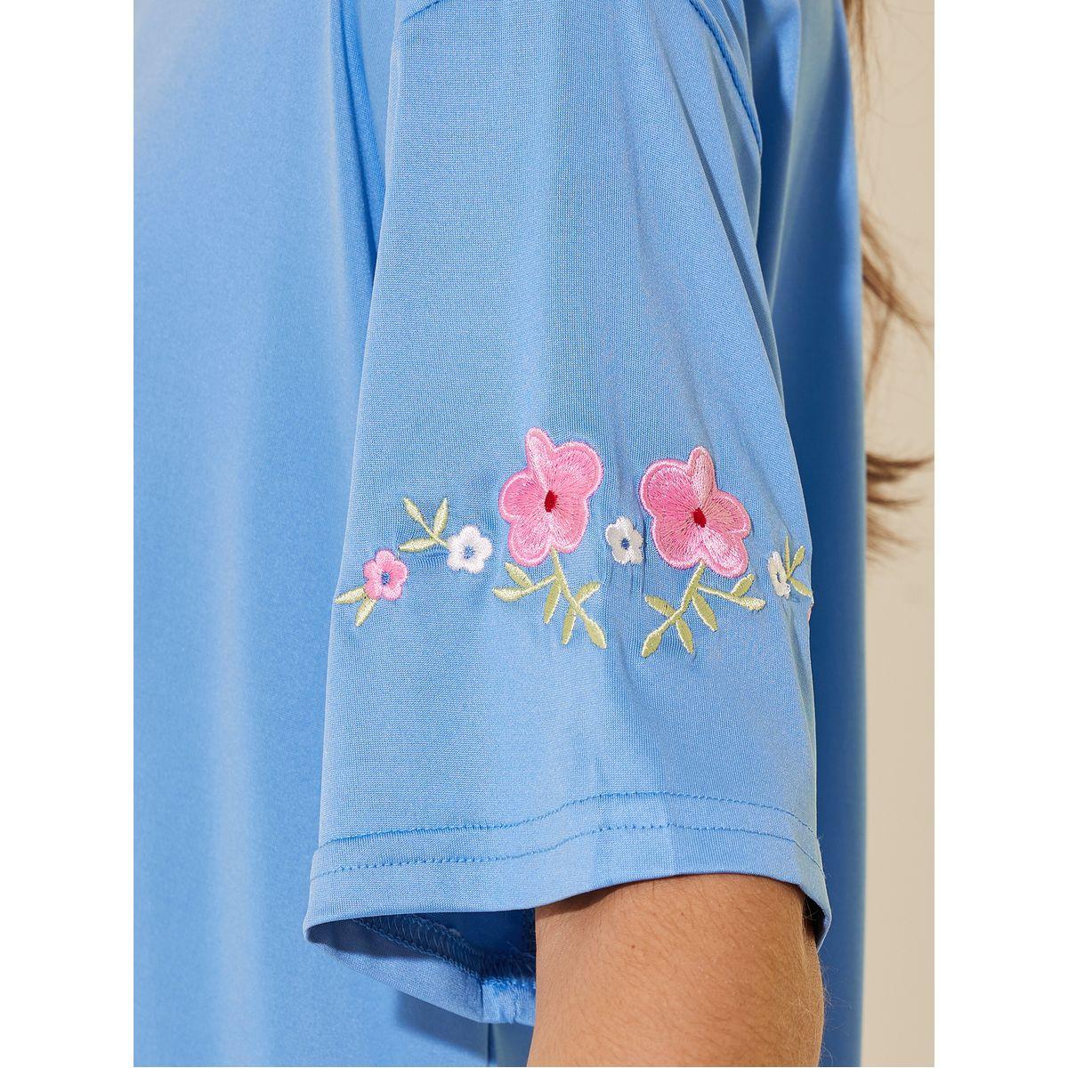 Styli Round Neck Short Sleeve Embroidered T-Shirt-women-clothing-tshirts-image-4