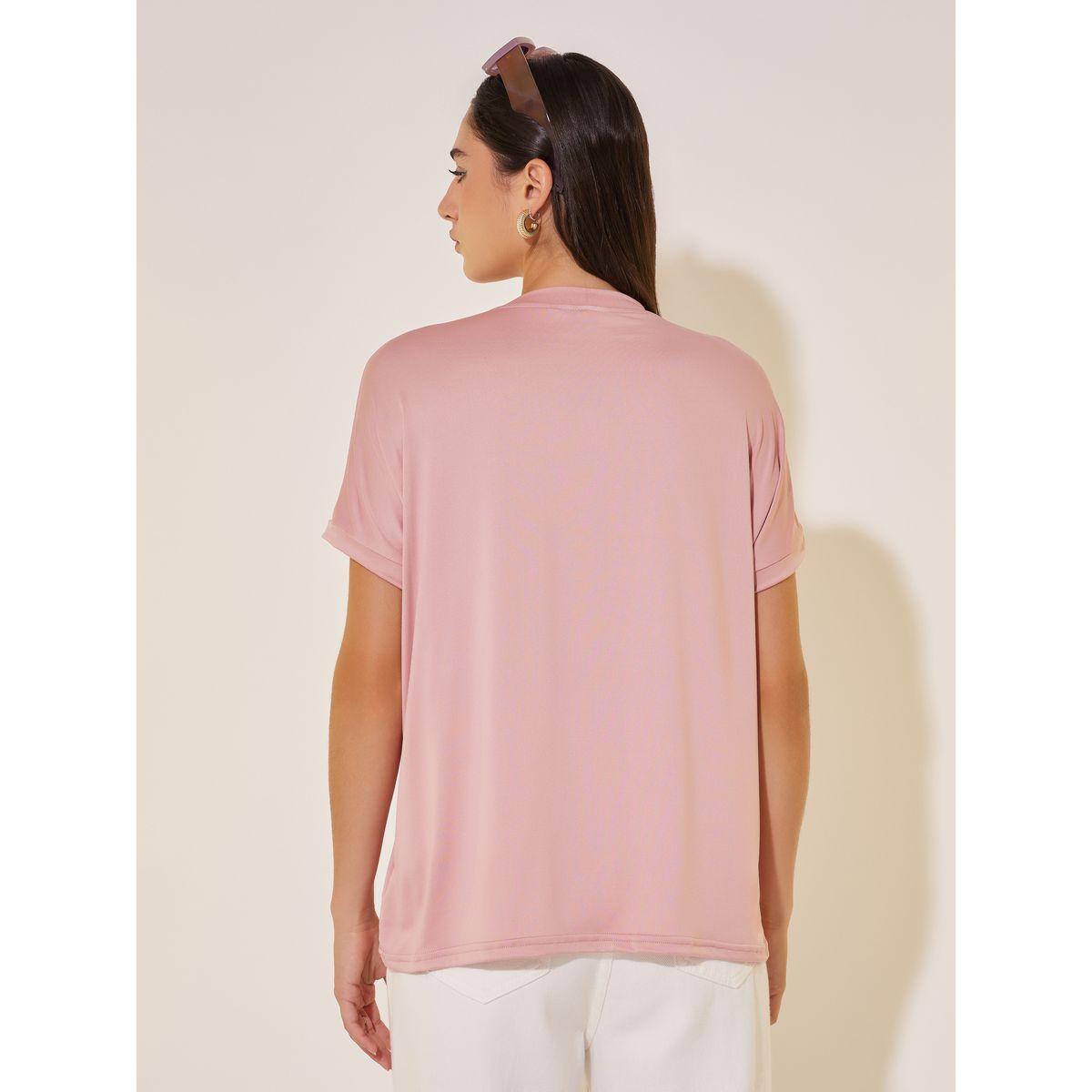 Styli Round Neck Shoulder Slogan T-shirt-women-clothing-tshirts-image-5
