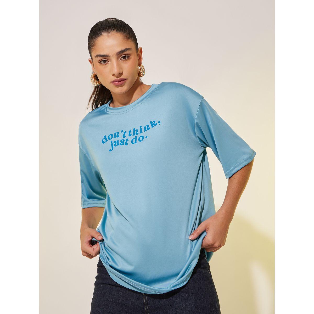 Styli Slogan Print Round Neck Regular Fit T-Shirt-women-clothing-tshirts-image-3
