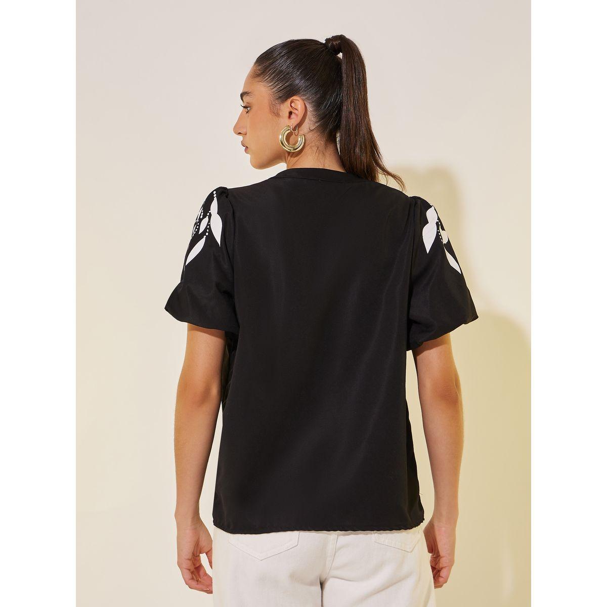 Styli Graphic Print Puff Sleeves Blouse-women-clothing-shirtsandblouses-blouses-image-5