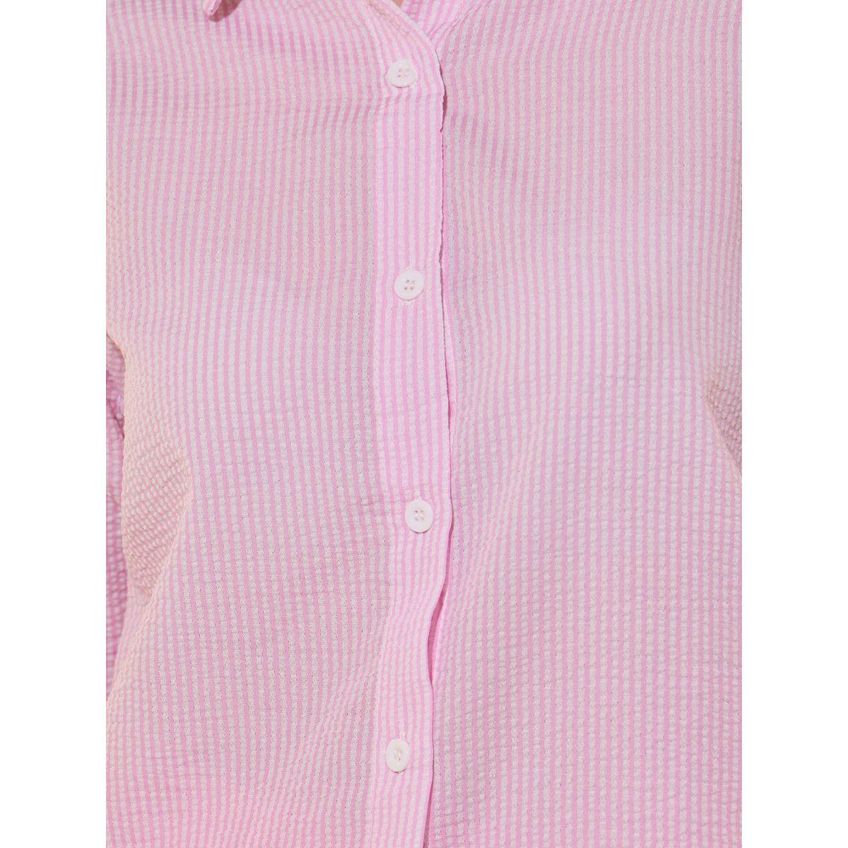 بلوزة فضفاضة مخططة سيرساكر بأكمام طويلة-women-clothing-shirtsandblouses-shirts-image-3