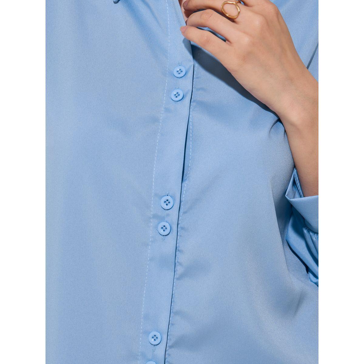بلوزة فضفاضة سادة بأكمام طويلة-women-clothing-shirtsandblouses-shirts-image-3