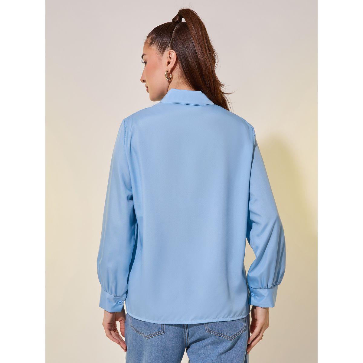 بلوزة فضفاضة سادة بأكمام طويلة-women-clothing-shirtsandblouses-shirts-image-4