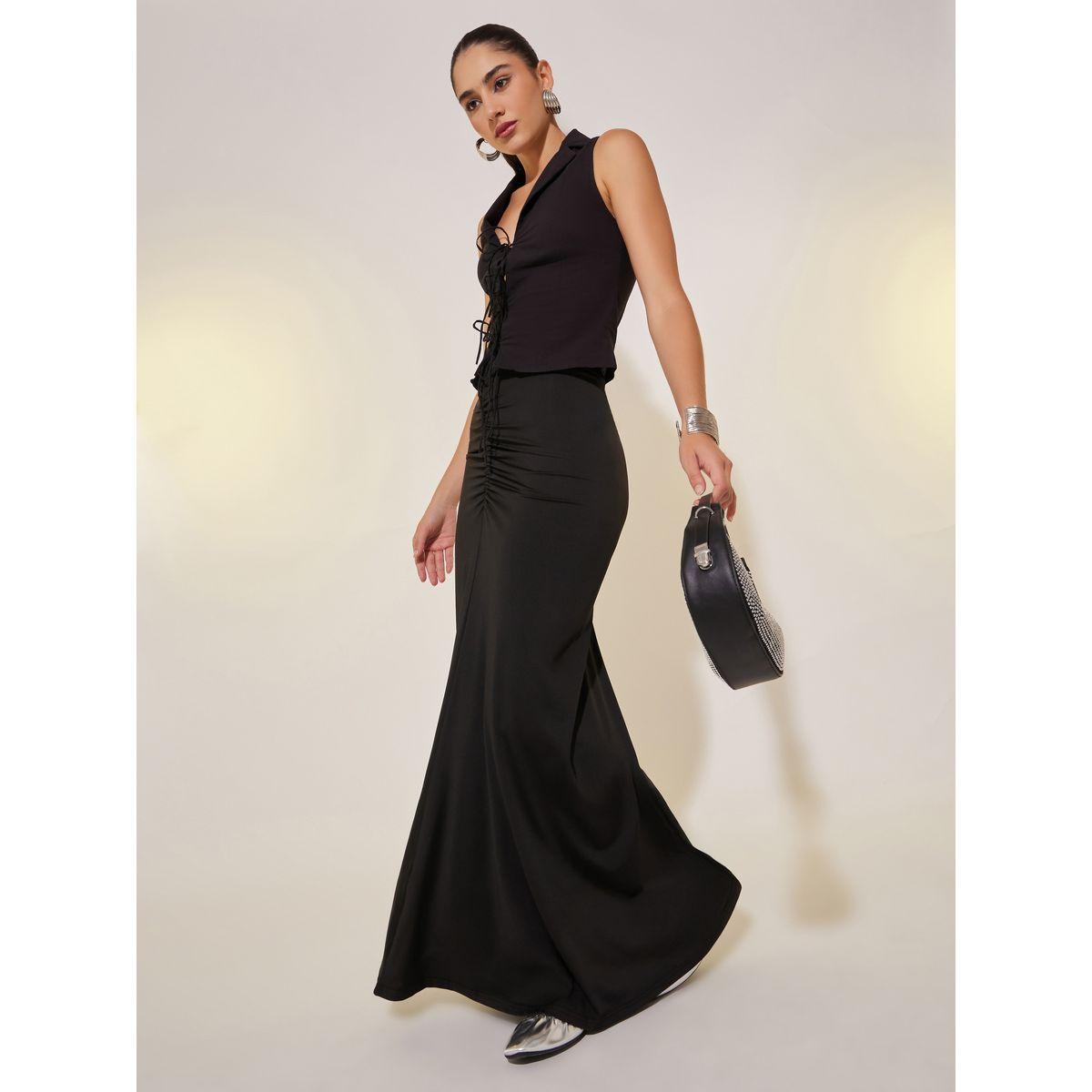Styli Solid Bodycon Fit Maxi Skirt-women-clothing-bottoms-skirts-image-1