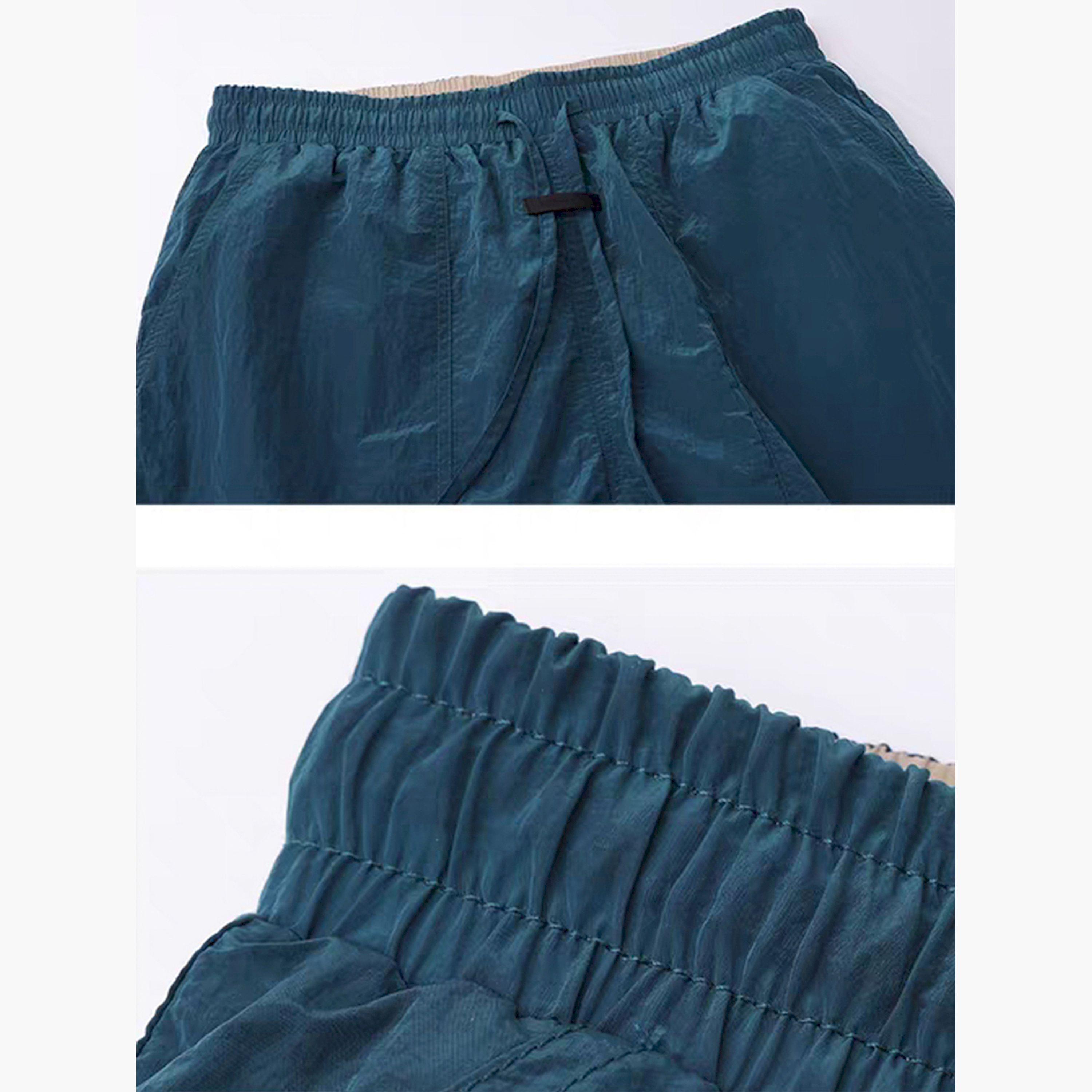 ستايلي - شورت فضفاض بخصر متوسط الارتفاع مع رباط-men-clothing-bottoms-shorts-image-3