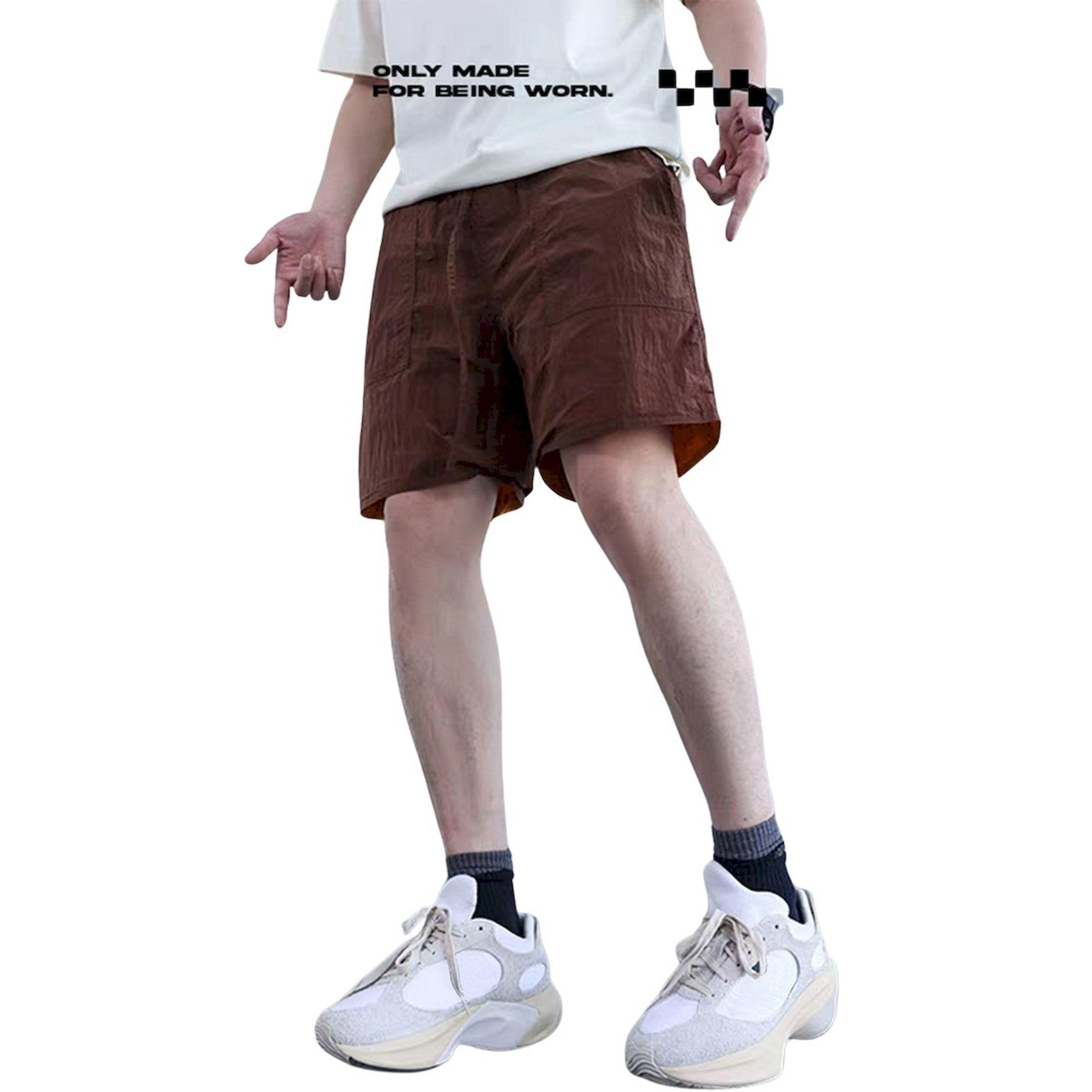 Styli Mid Rise Loose Fit Shorts with Drawstring-men-clothing-bottoms-shorts-image-1