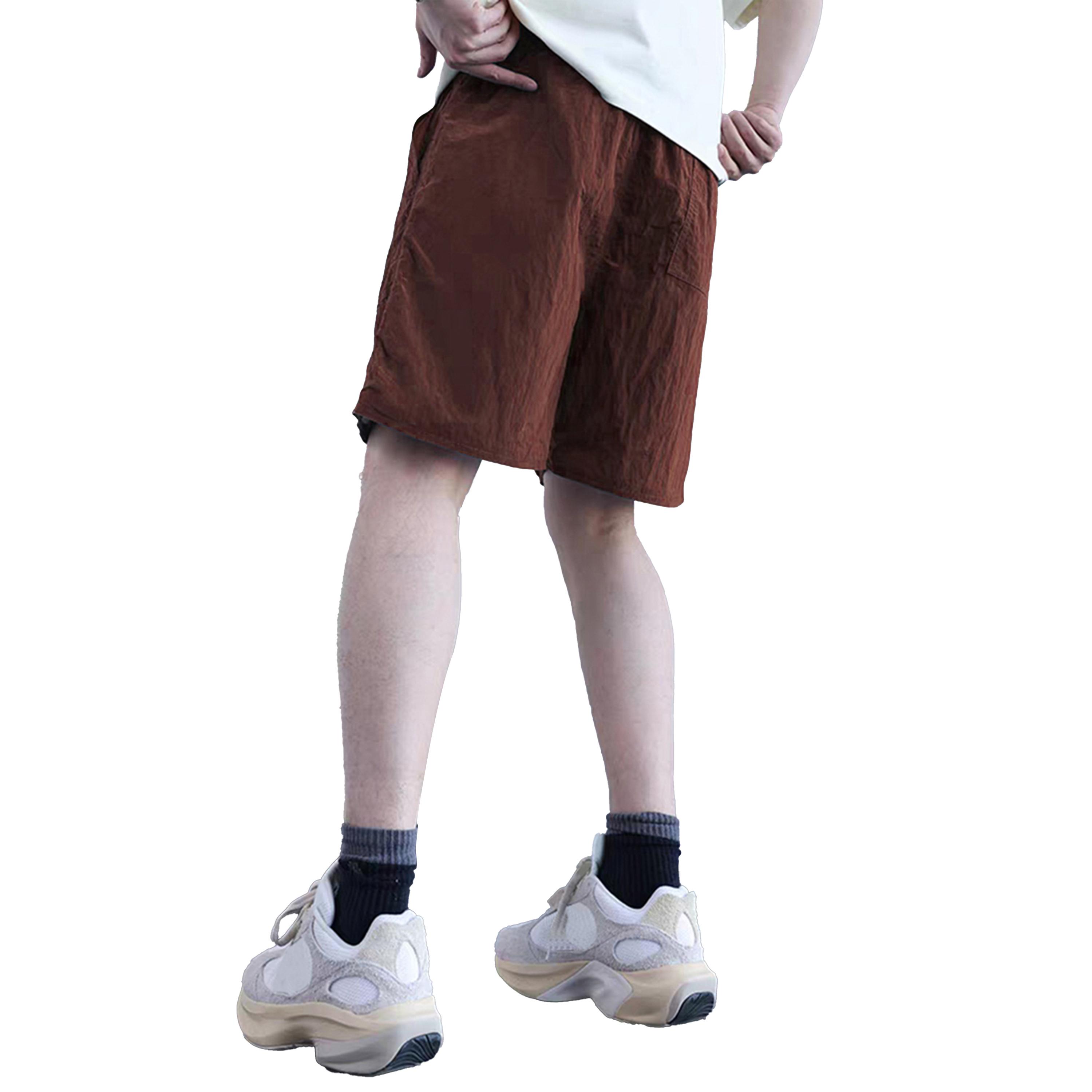 Styli Mid Rise Loose Fit Shorts with Drawstring-men-clothing-bottoms-shorts-image-2