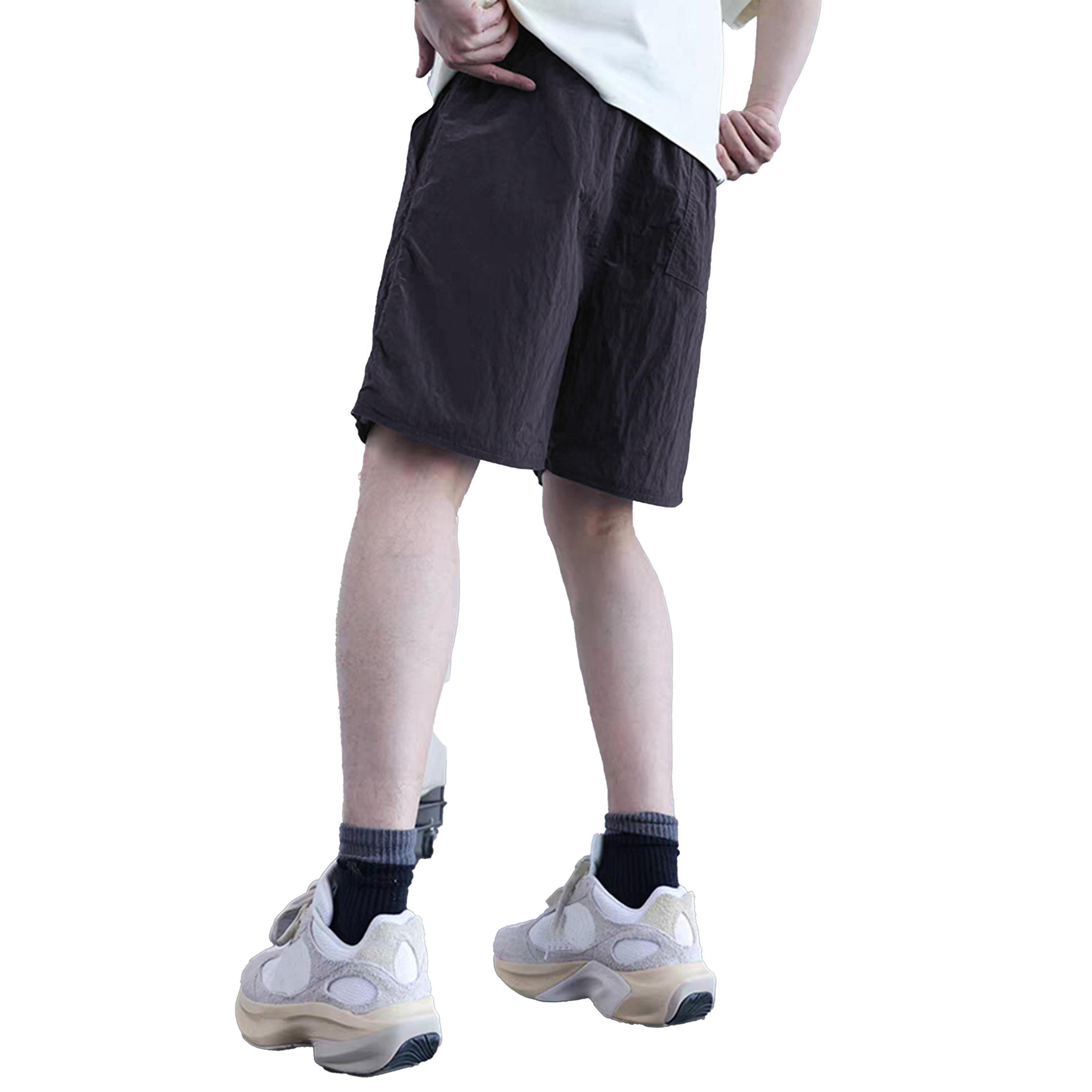 Styli Loose Fit Contrast Trim Shorts with Drawstring-men-clothing-bottoms-shorts-image-2