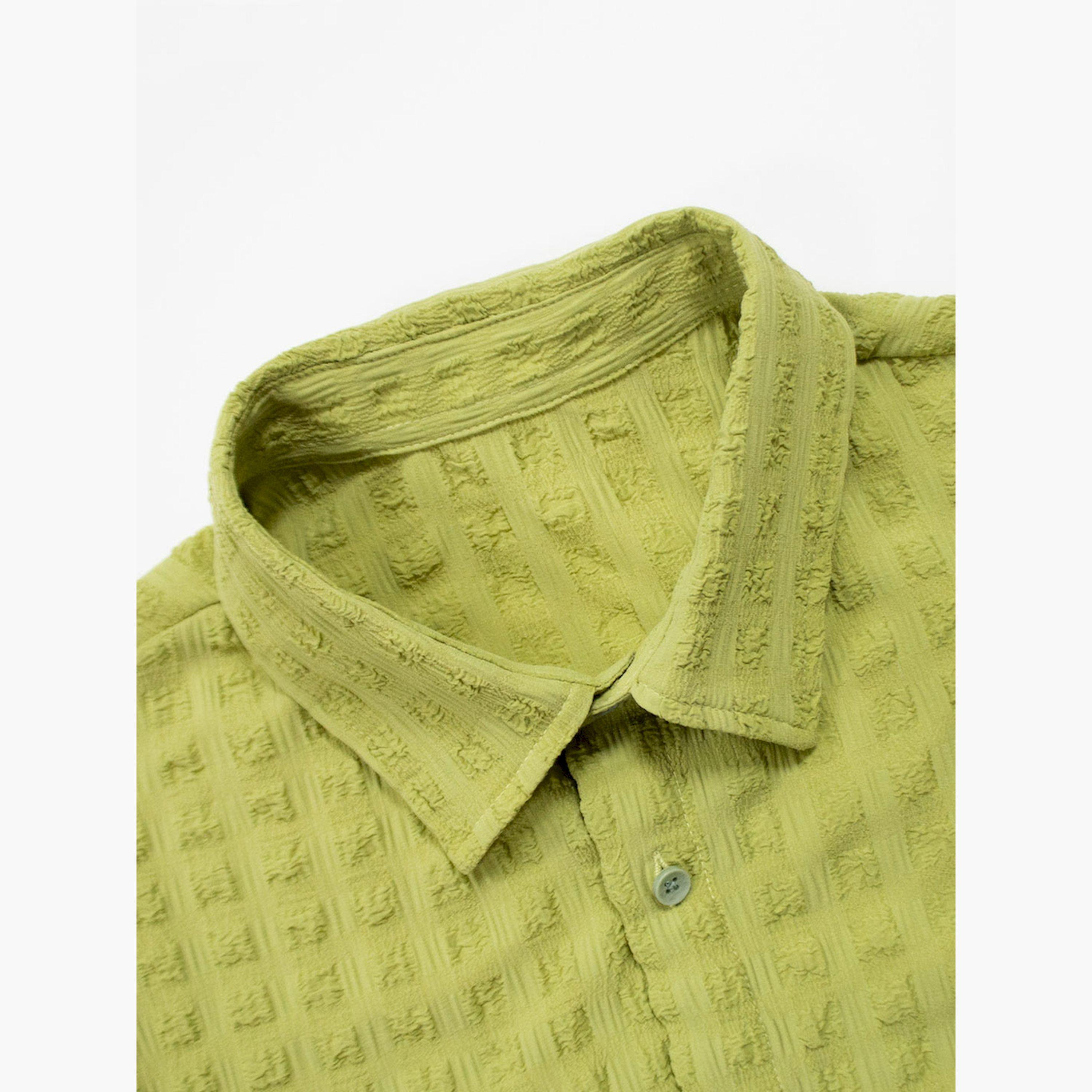 Styli Texture Button Up Short Sleeve Shirt-men-clothing-shirts-image-3