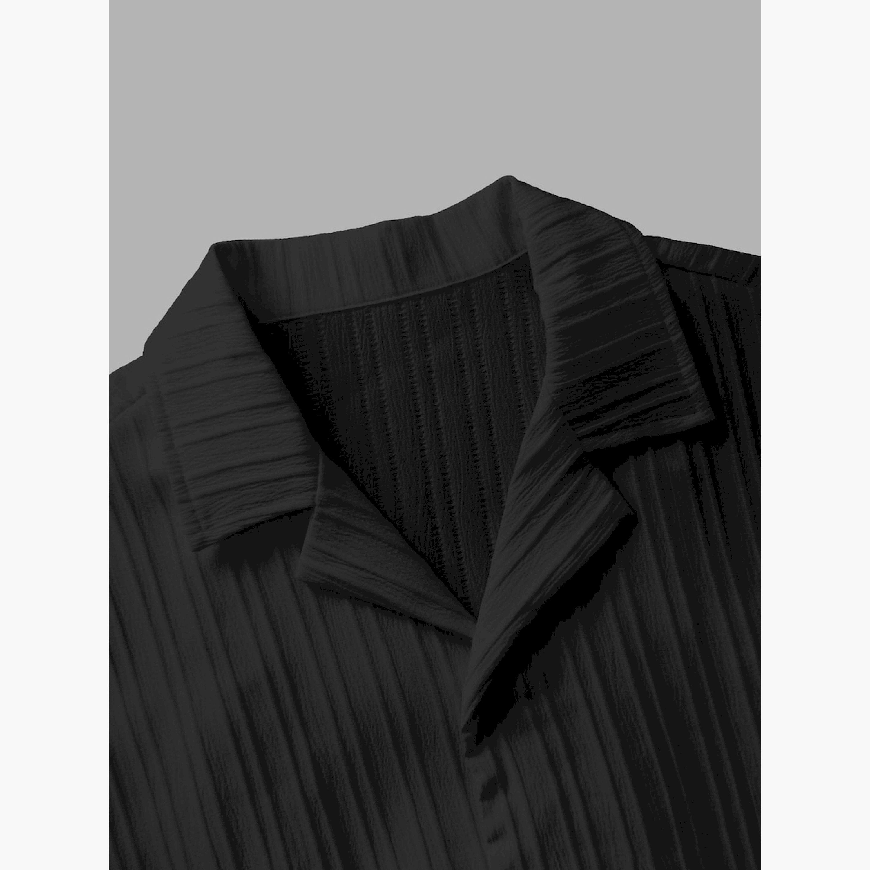 Styli Texture Short Sleeve Buttoned Shirt-men-clothing-shirts-image-3