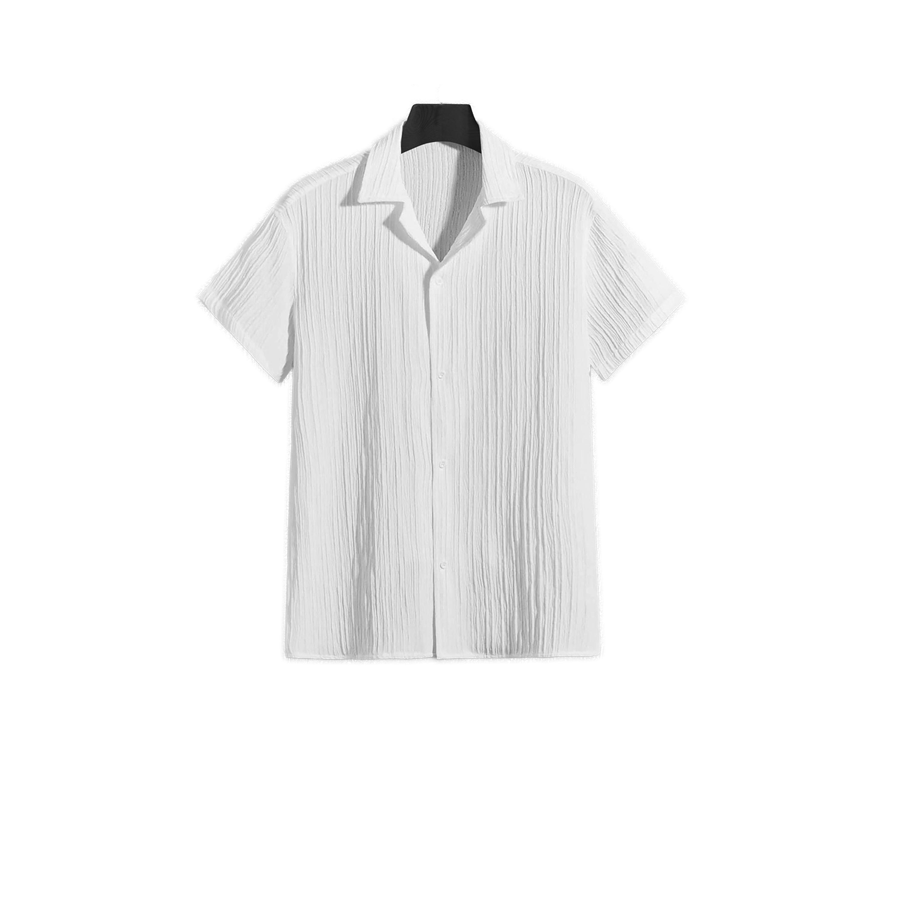 Take Two Texture Short Sleeve Buttoned Shirt-men-clothing-shirts-image-1