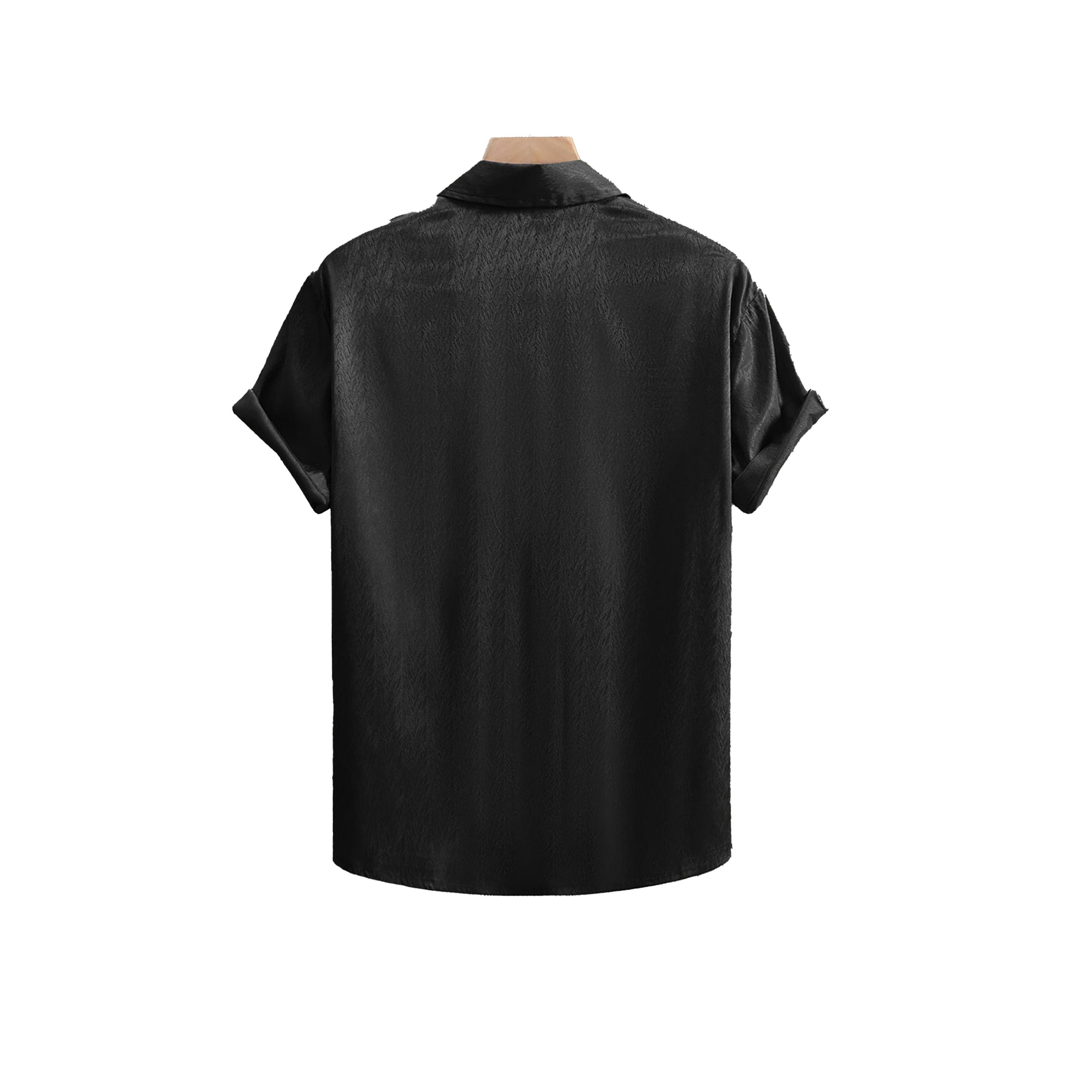 Take Two Solid Short Sleeve Button Up Shirt-men-clothing-shirts-image-2