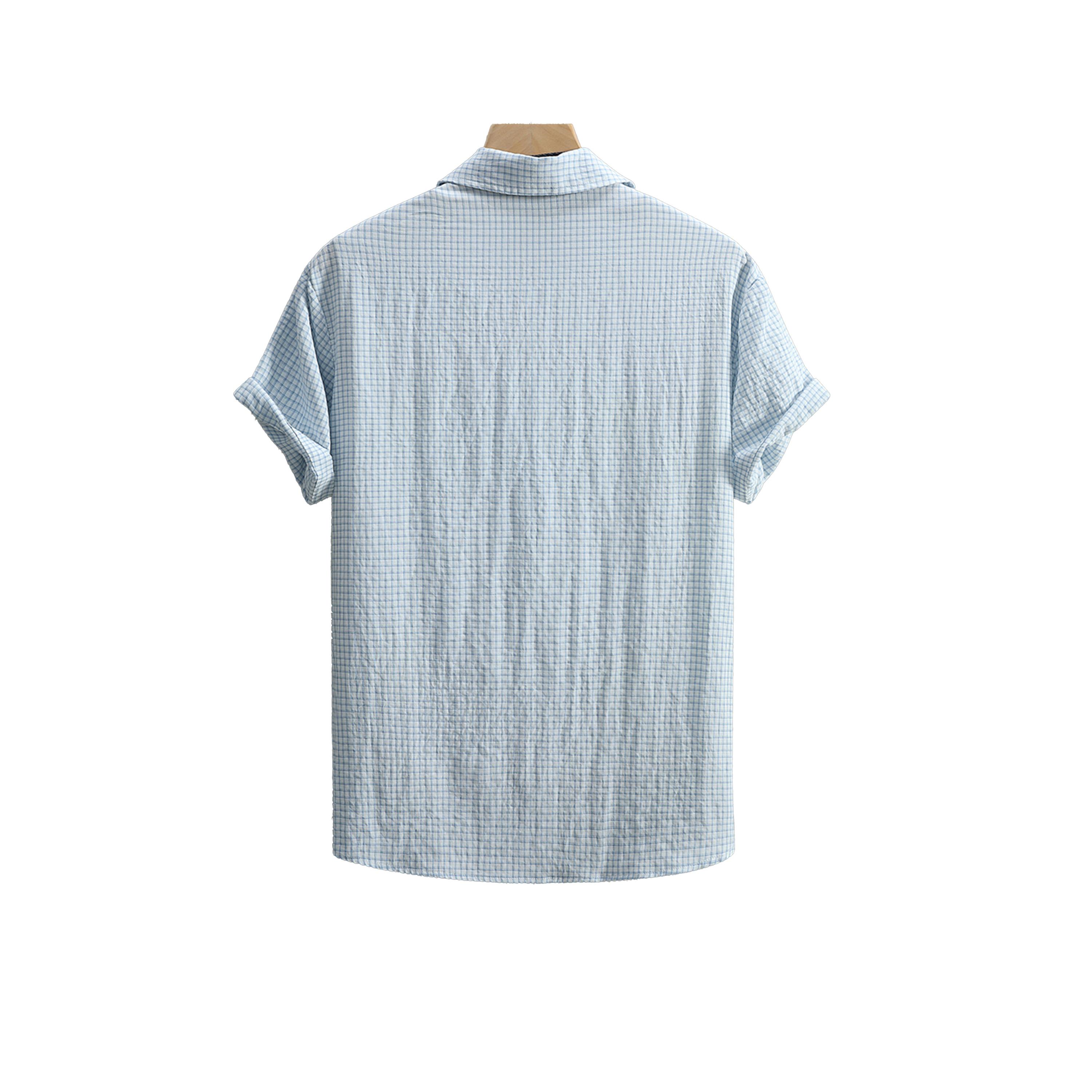 Take Two Texture Short Sleeve Buttoned Shirt-men-clothing-shirts-image-2