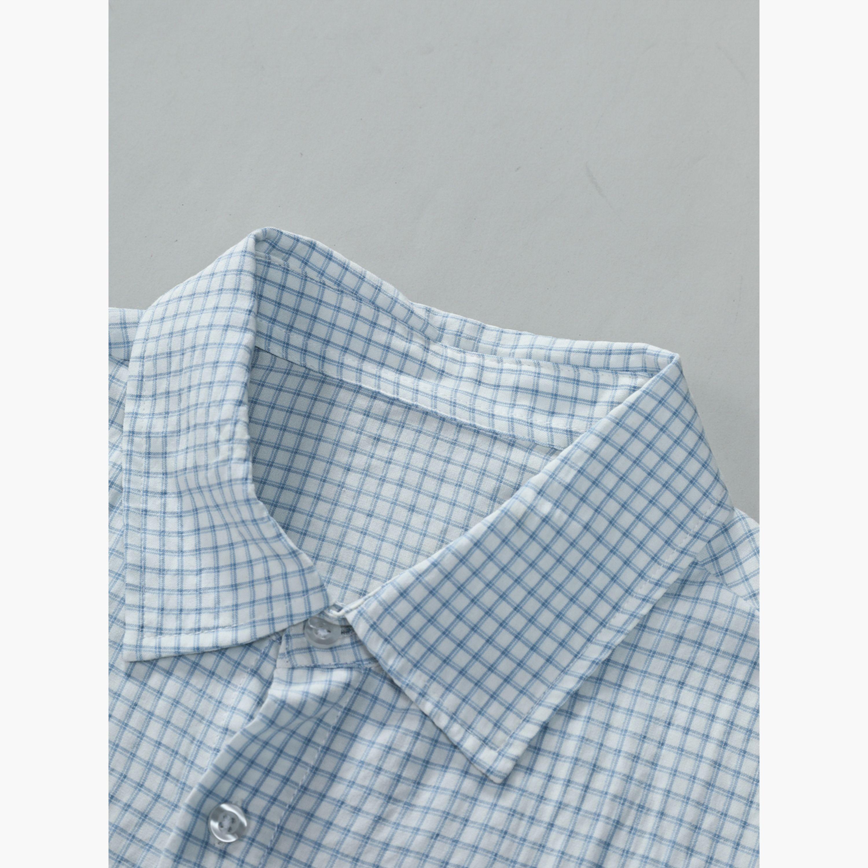 قميص مزخرف قصير الأكمام مع أزرار-men-clothing-shirts-image-3