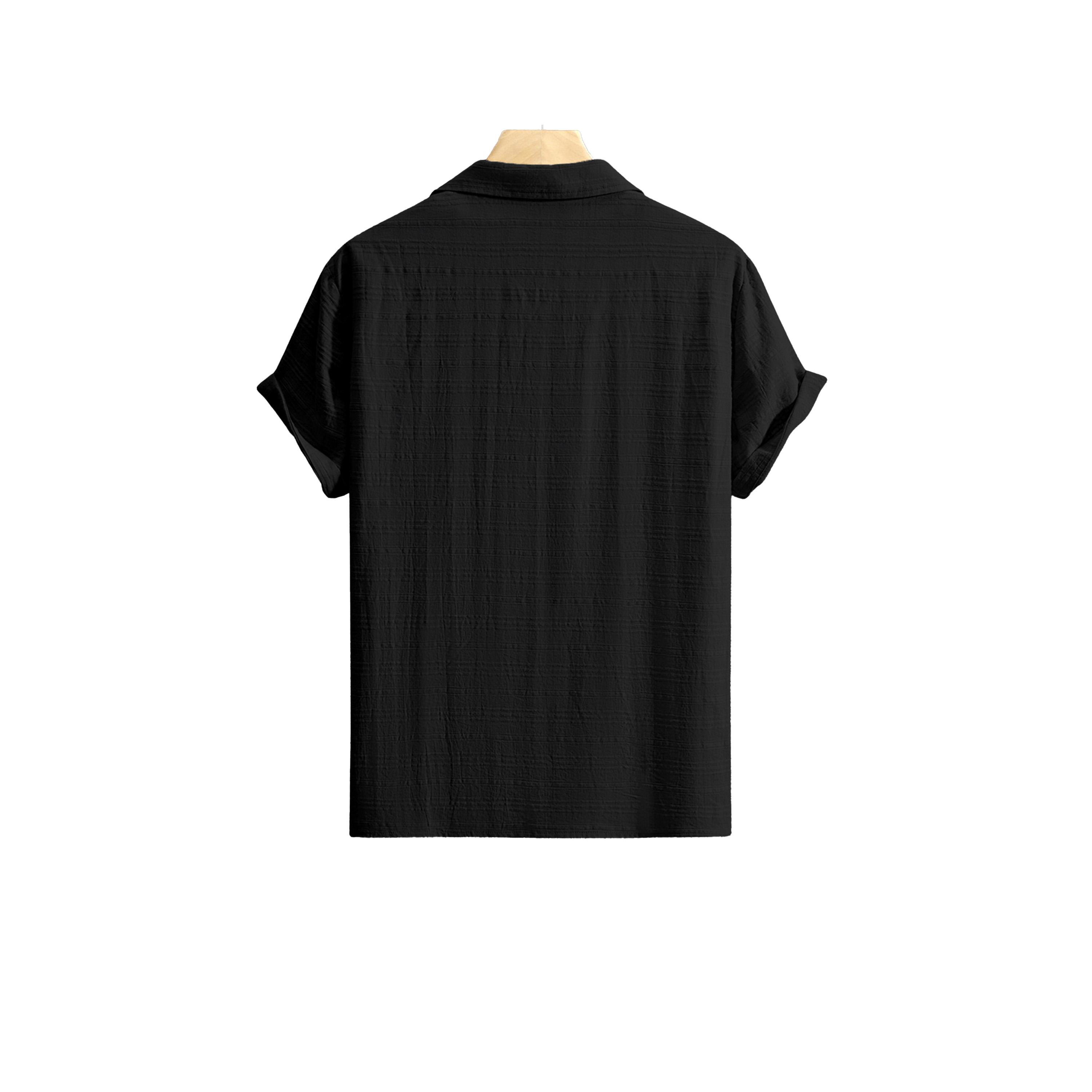 قميص بأكمام قصيرة وأزرار غلق-men-clothing-shirts-image-5