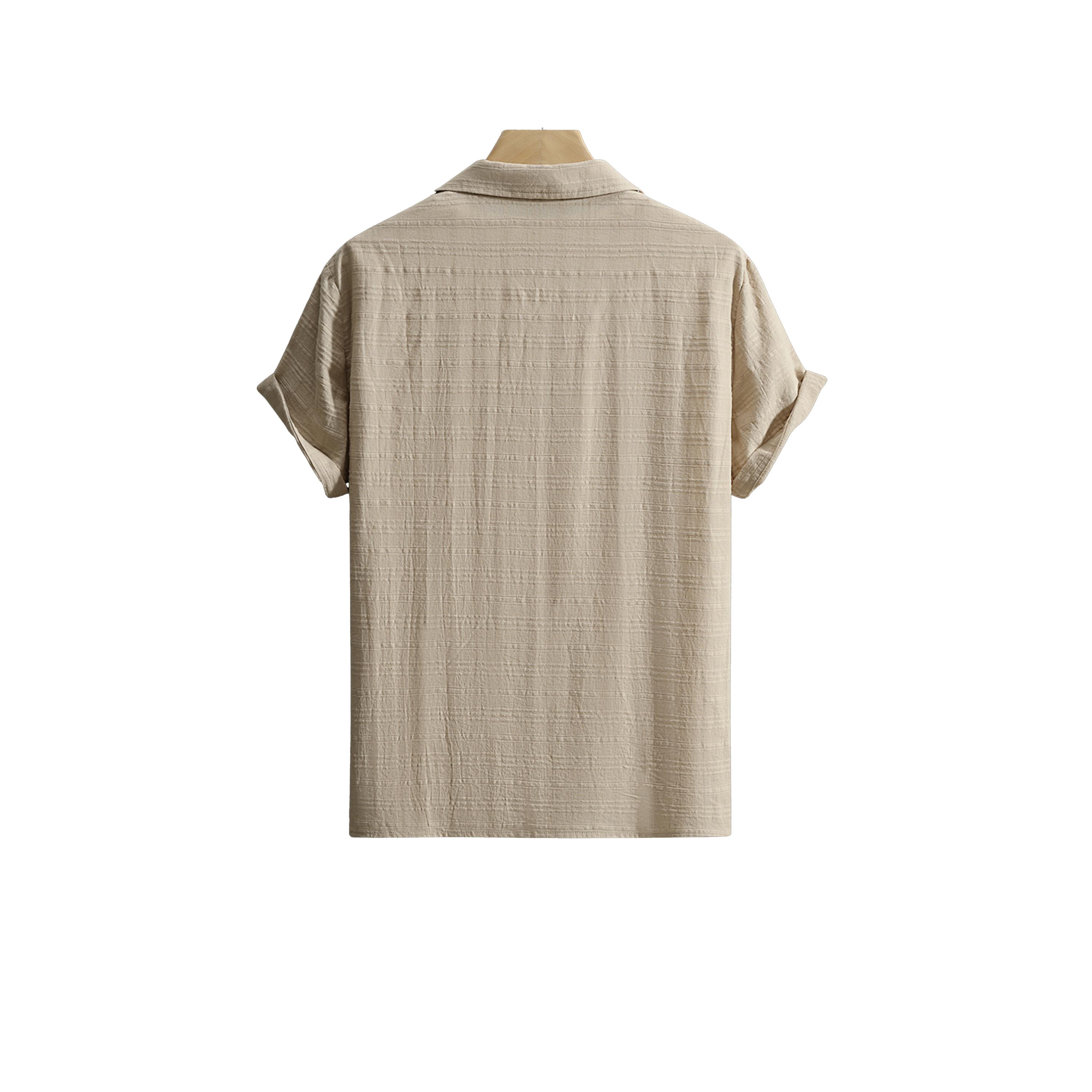 Take Two Texture Short Sleeve Buttoned Shirt-men-clothing-shirts-image-5