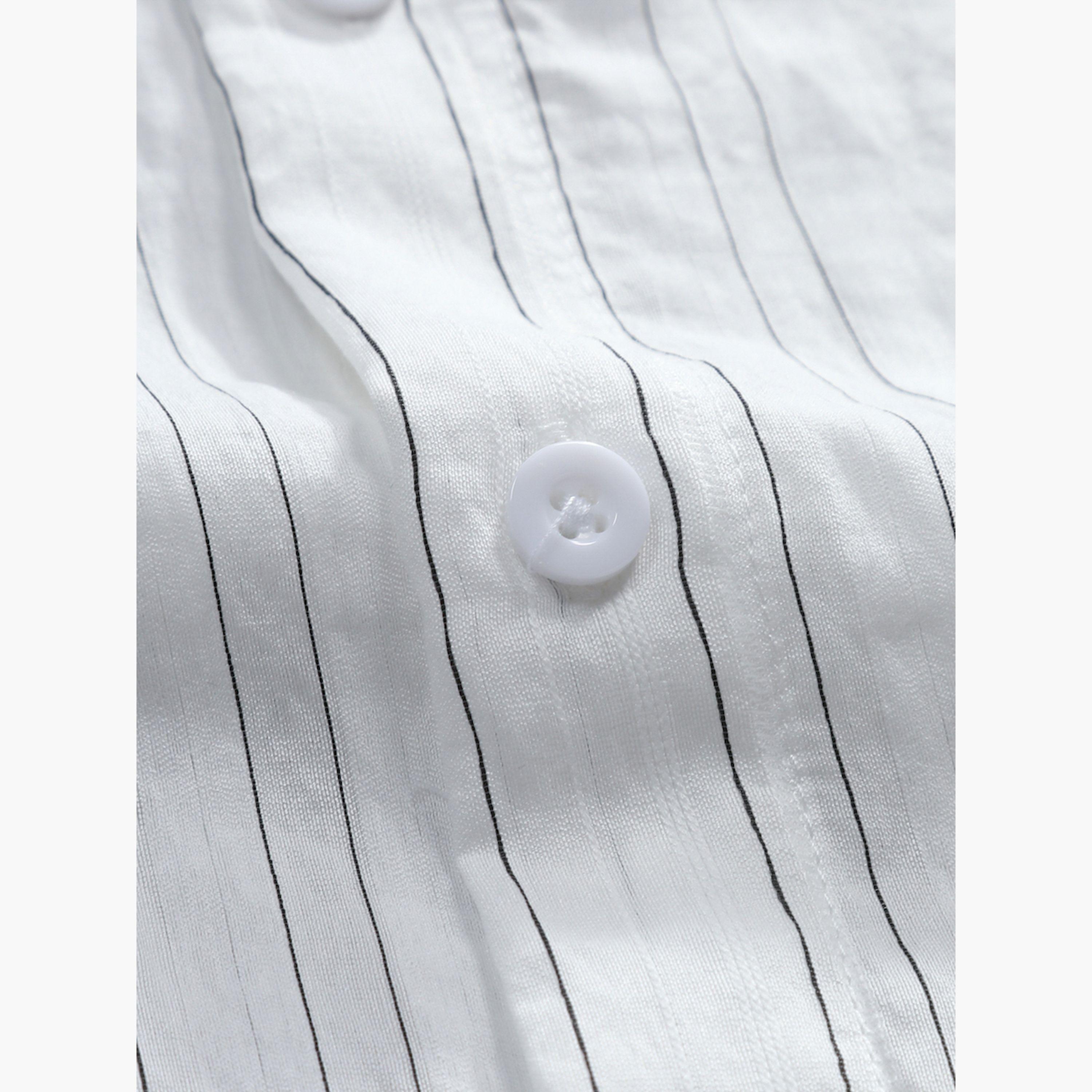 Take Two Textured Striped Short Sleeve Button Up Shirt-men-clothing-shirts-image-3