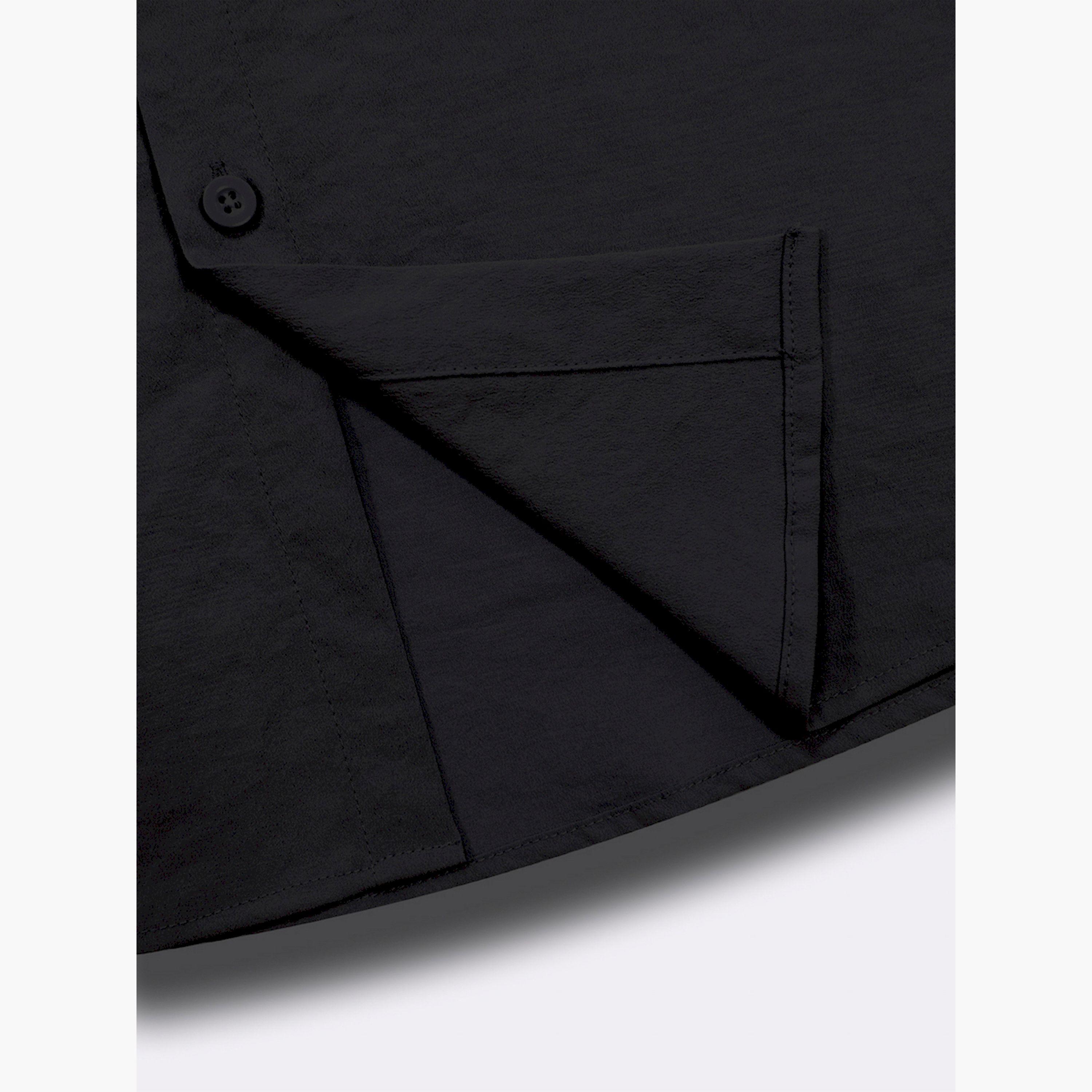 Take Two Solid Short Sleeve Shirt and Pants Co-Ords-men-clothing-coordsets-image-5