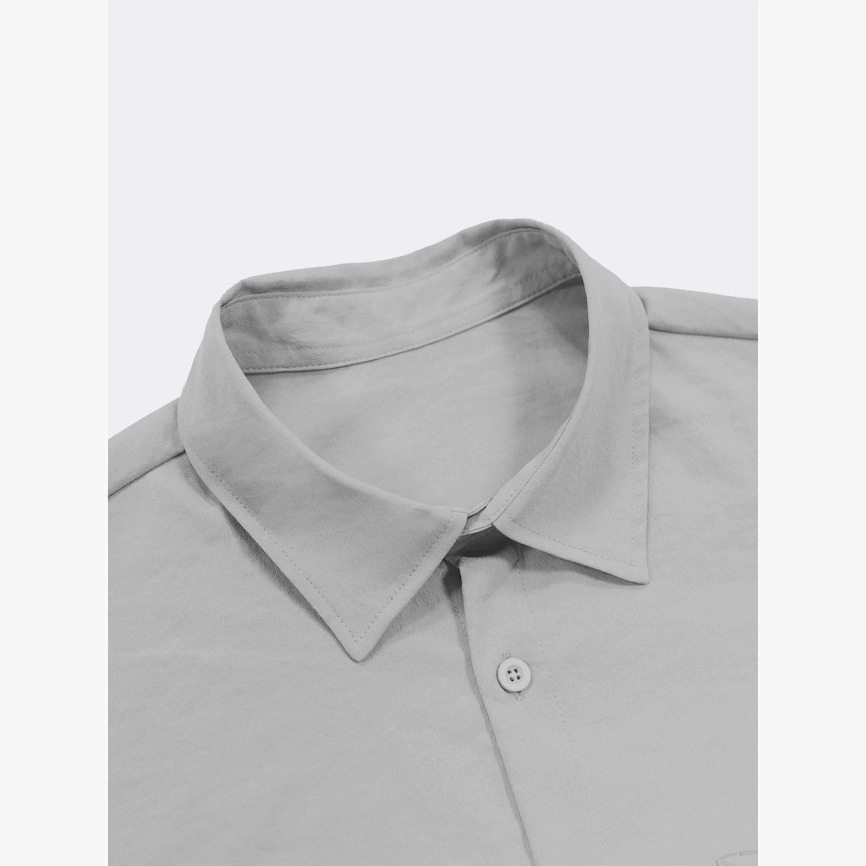 Take Two Solid Short Sleeve Shirt and Pants Co-Ords-men-clothing-coordsets-image-3