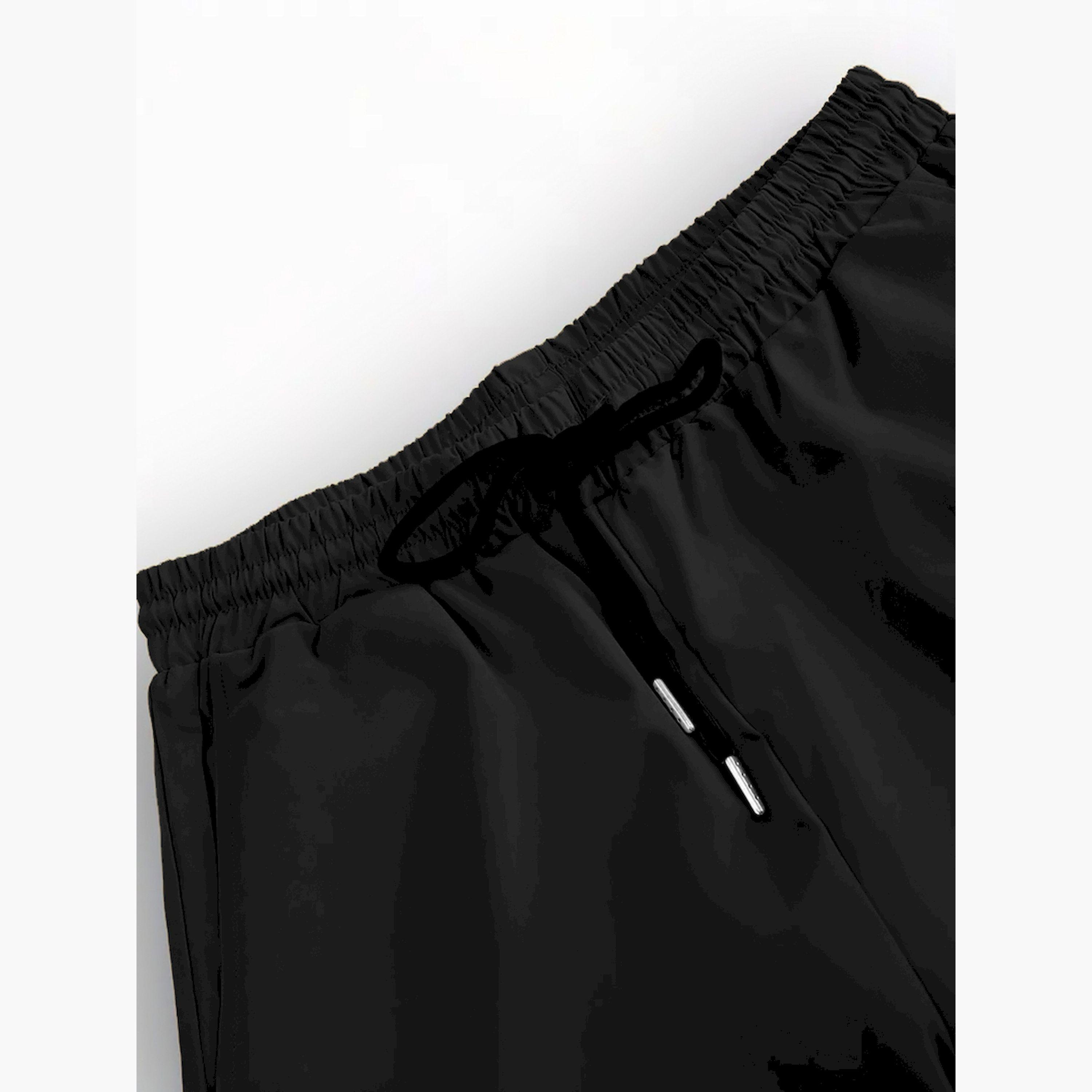 طقم منسق من بنطال وبلوزة سادة بياقة سبريد-men-clothing-coordsets-image-4