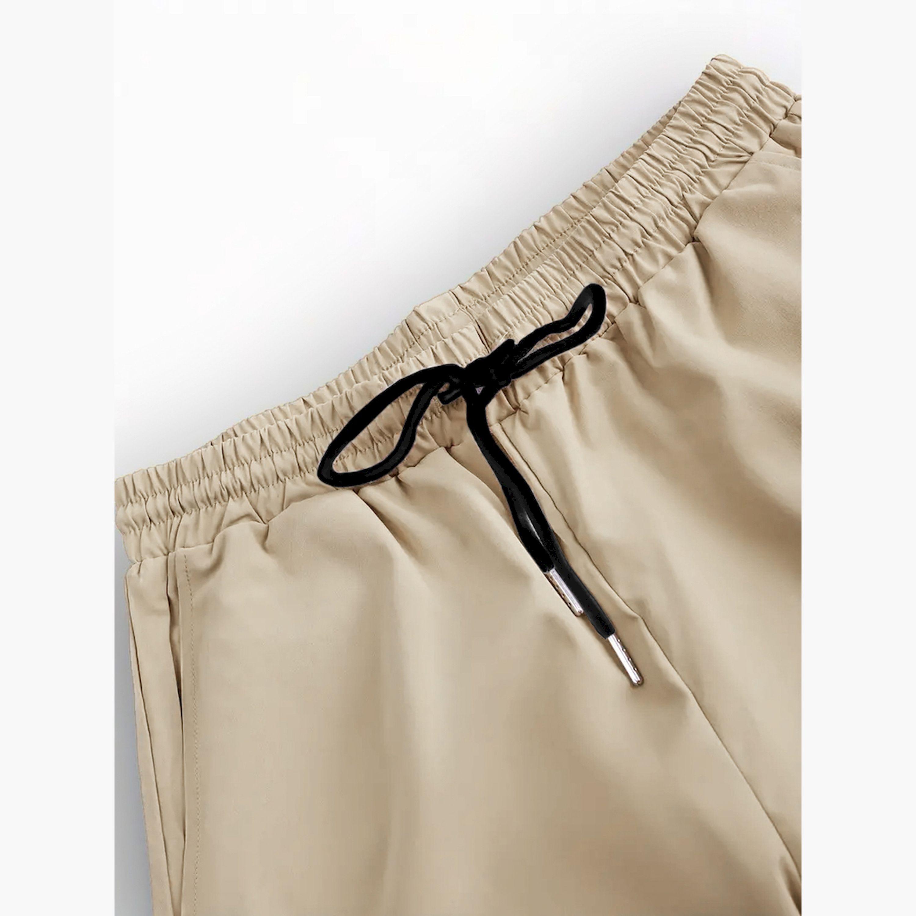 Take Two Solid Spread Collar Short Sleeve Shirt and Trousers Co-Ords-men-clothing-coordsets-image-4