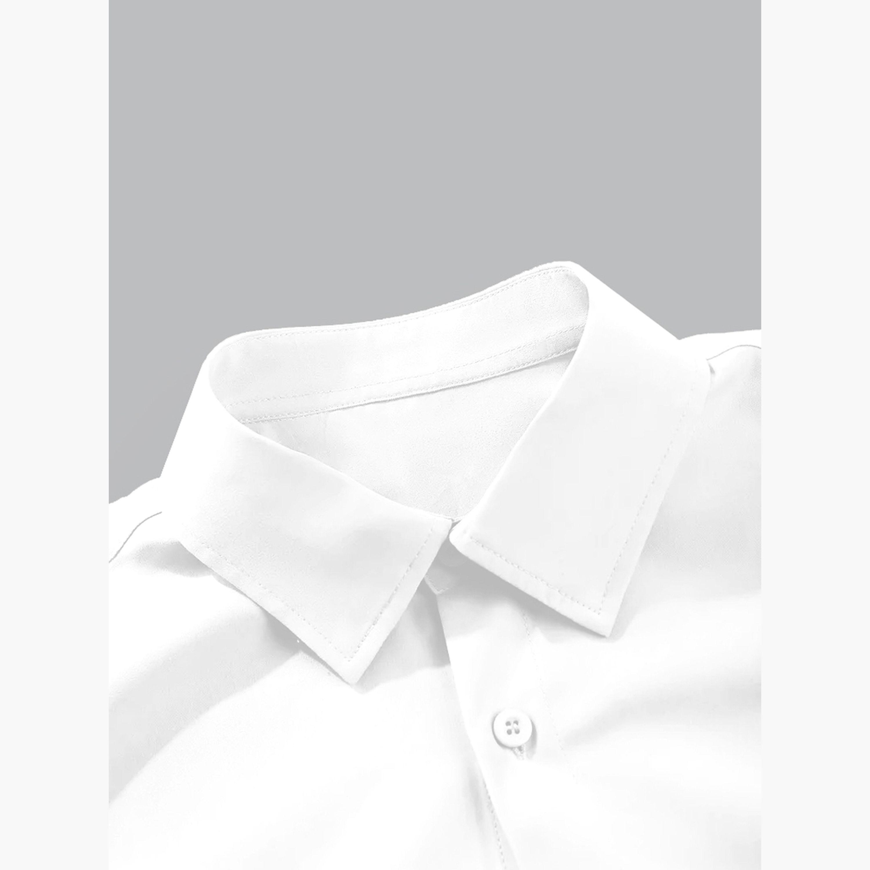 Take Two Solid Spread Collar Short Sleeve Shirt and Trousers Co-Ords-men-clothing-coordsets-image-3