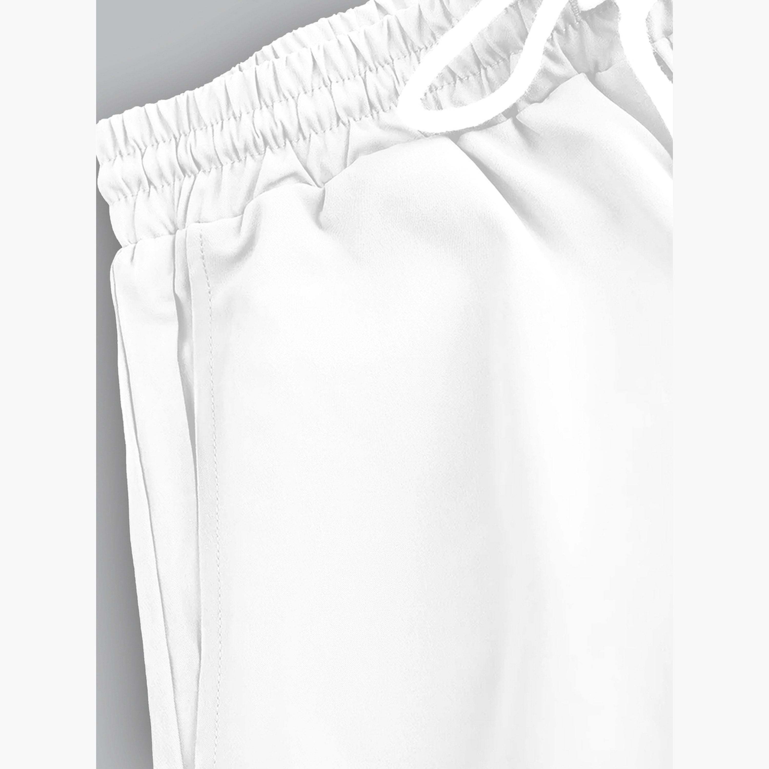 طقم منسق من بنطال وبلوزة سادة بياقة سبريد-men-clothing-coordsets-image-5