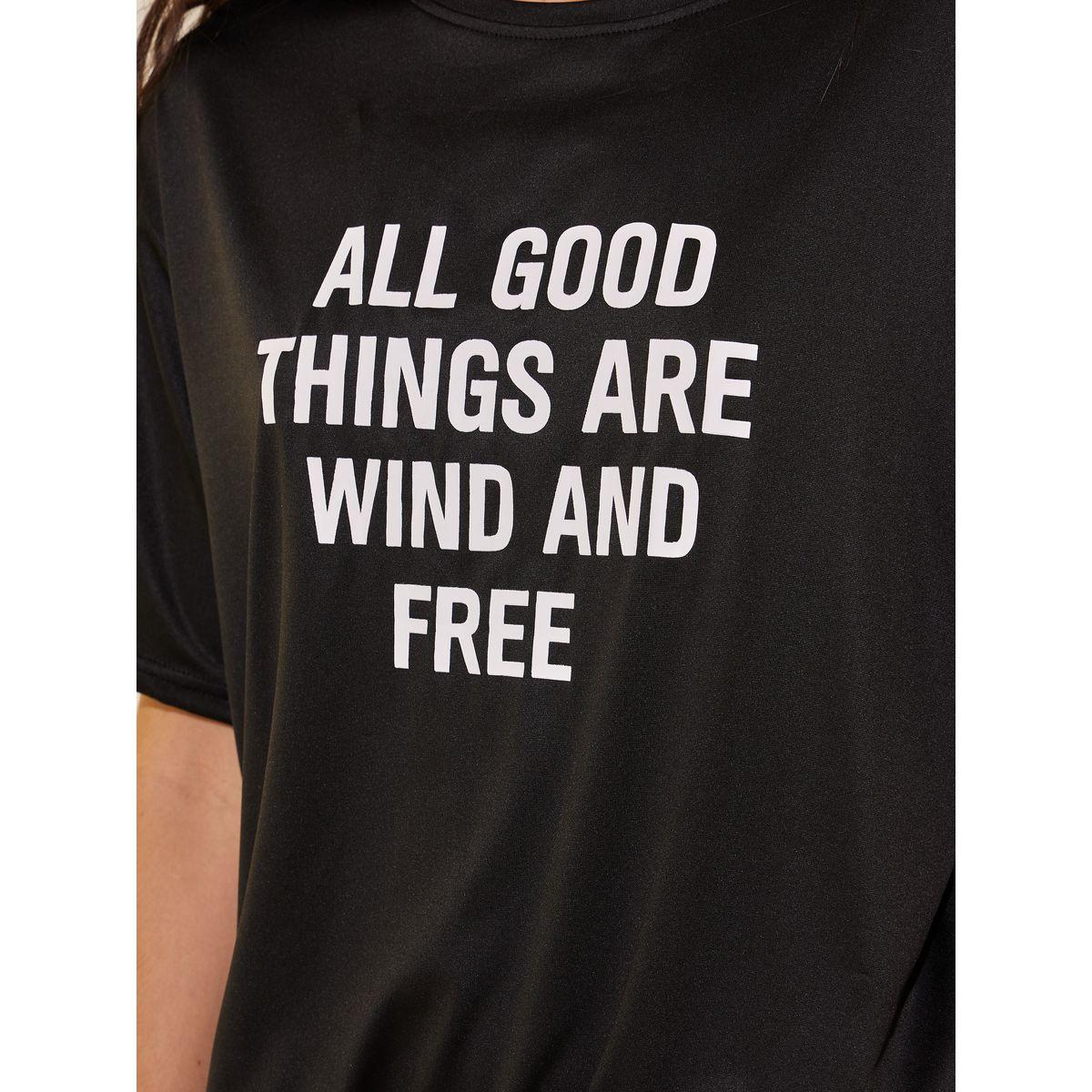 Styli Slogan Print Short Sleeve T-Shirt and Leggings Co-Ords-women-clothing-coordsets-image-4