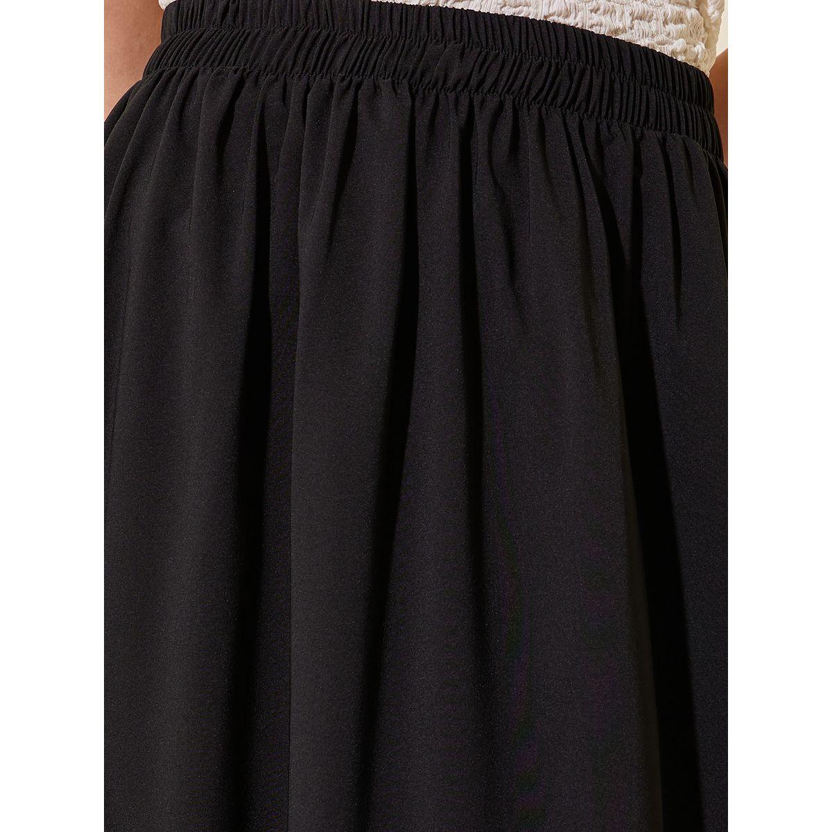 Styli Solid Mid Rise A-Line Maxi Skirts-women-clothing-bottoms-skirts-image-3