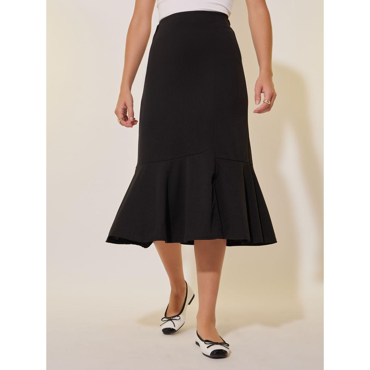 Styli Solid A-Line Midi Skirt-women-clothing-bottoms-skirts-image-2