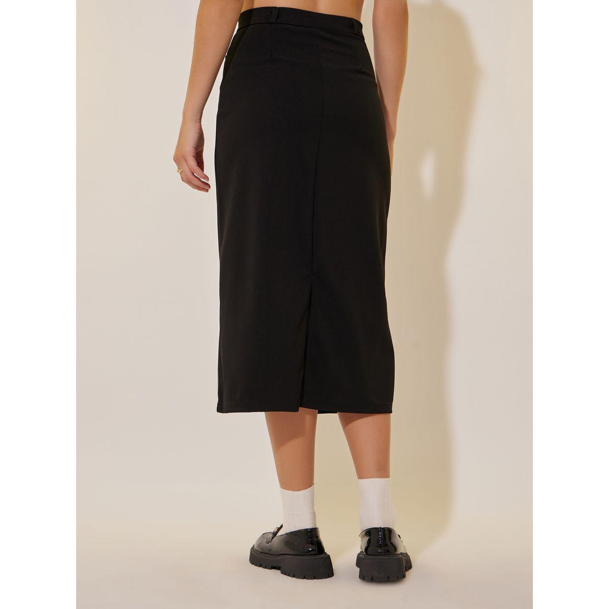 Styli Solid Midi Pencil Skirt-women-clothing-bottoms-skirts-image-4