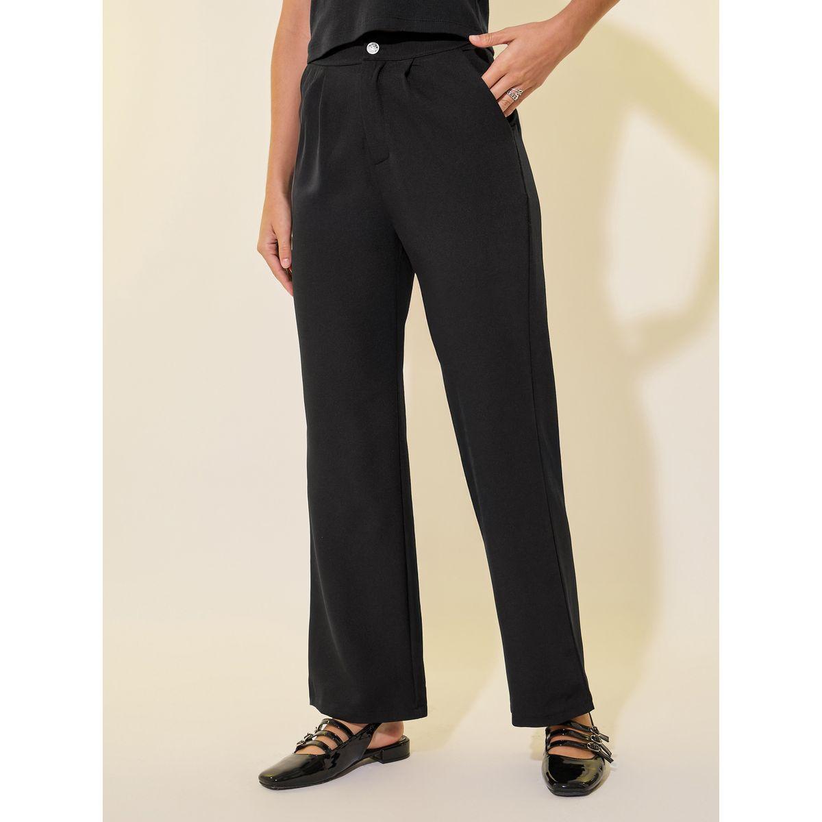 Styli Solid Button Front Top and Pants Co-Ords-women-clothing-coordsets-image-4