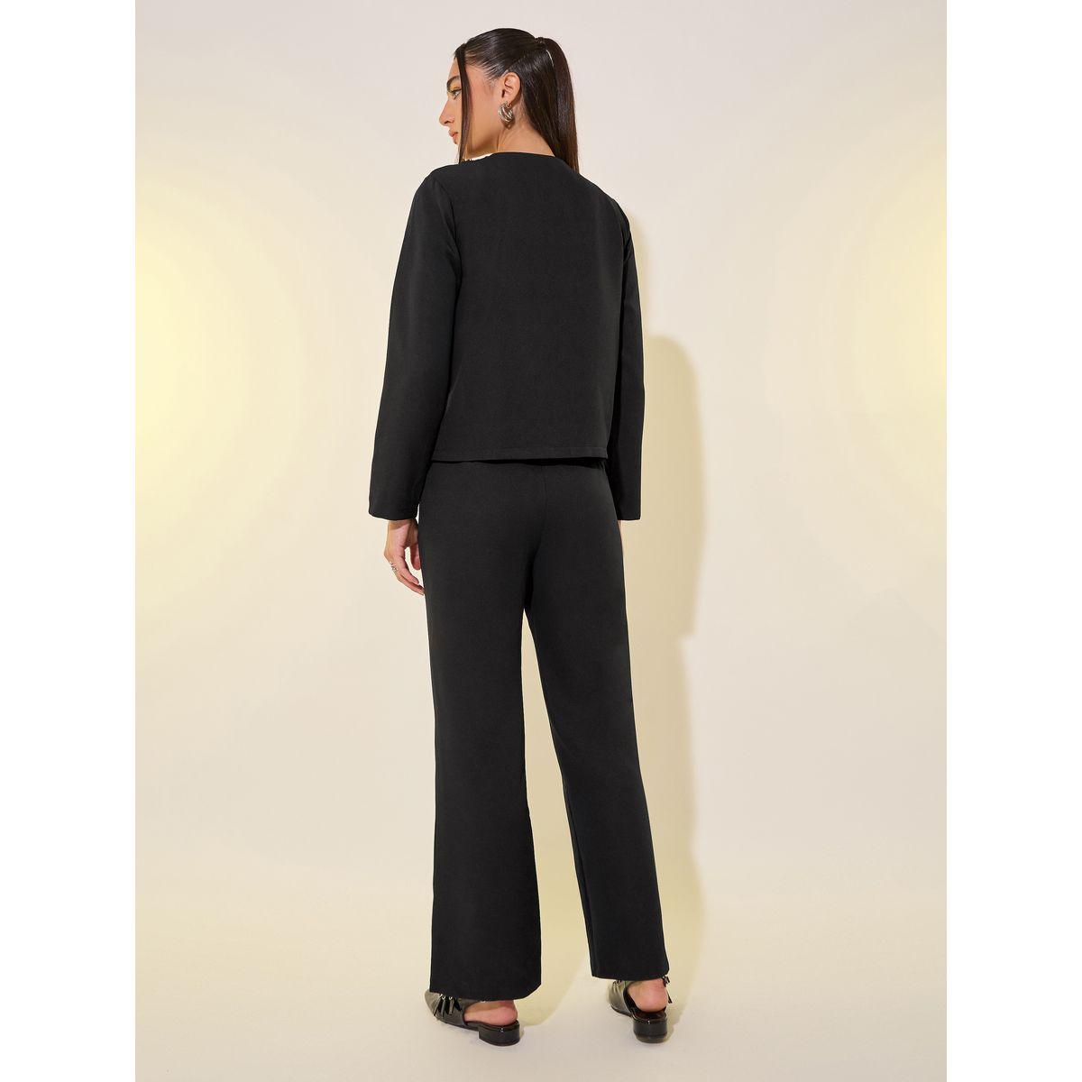Styli Solid Button Front Top and Pants Co-Ords-women-clothing-coordsets-image-5
