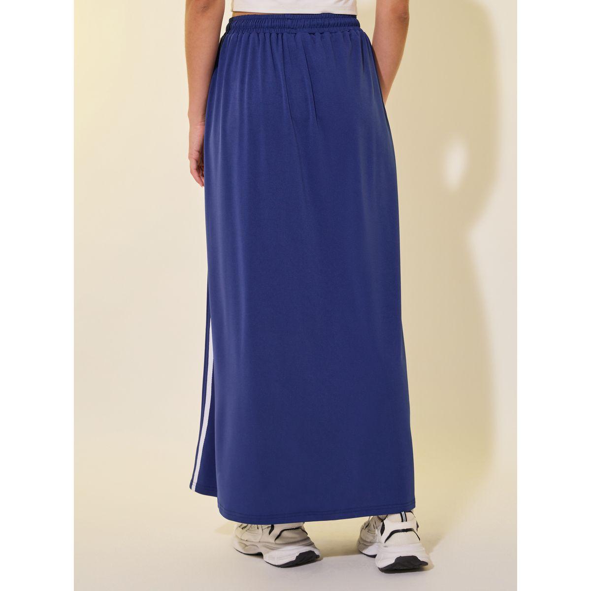 تنورة طويلة بشريط جانبي ورباط خصر-women-clothing-bottoms-skirts-image-4