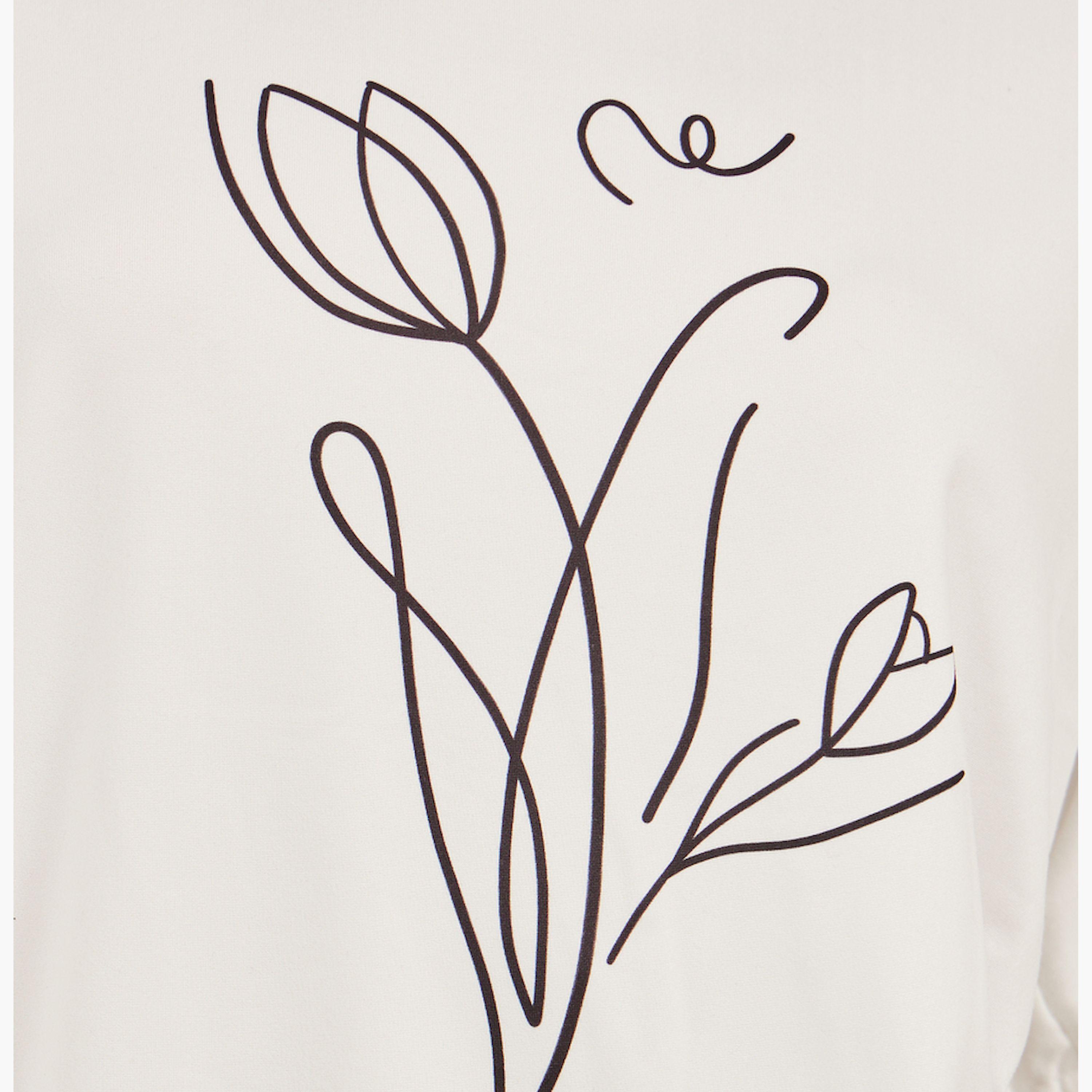Styli Women White Graphic Print Short Sleeve Oversized T-Shirt-women-clothing-tshirts-image-4