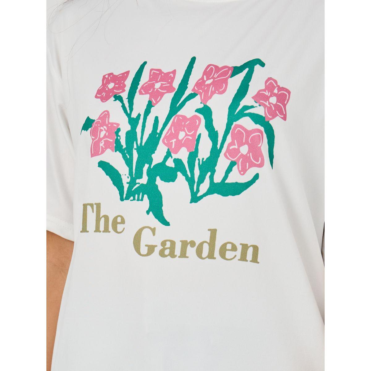 Styli Floral Graphic Print Short Sleeve Oversized T-Shirt-women-clothing-tshirts-image-3