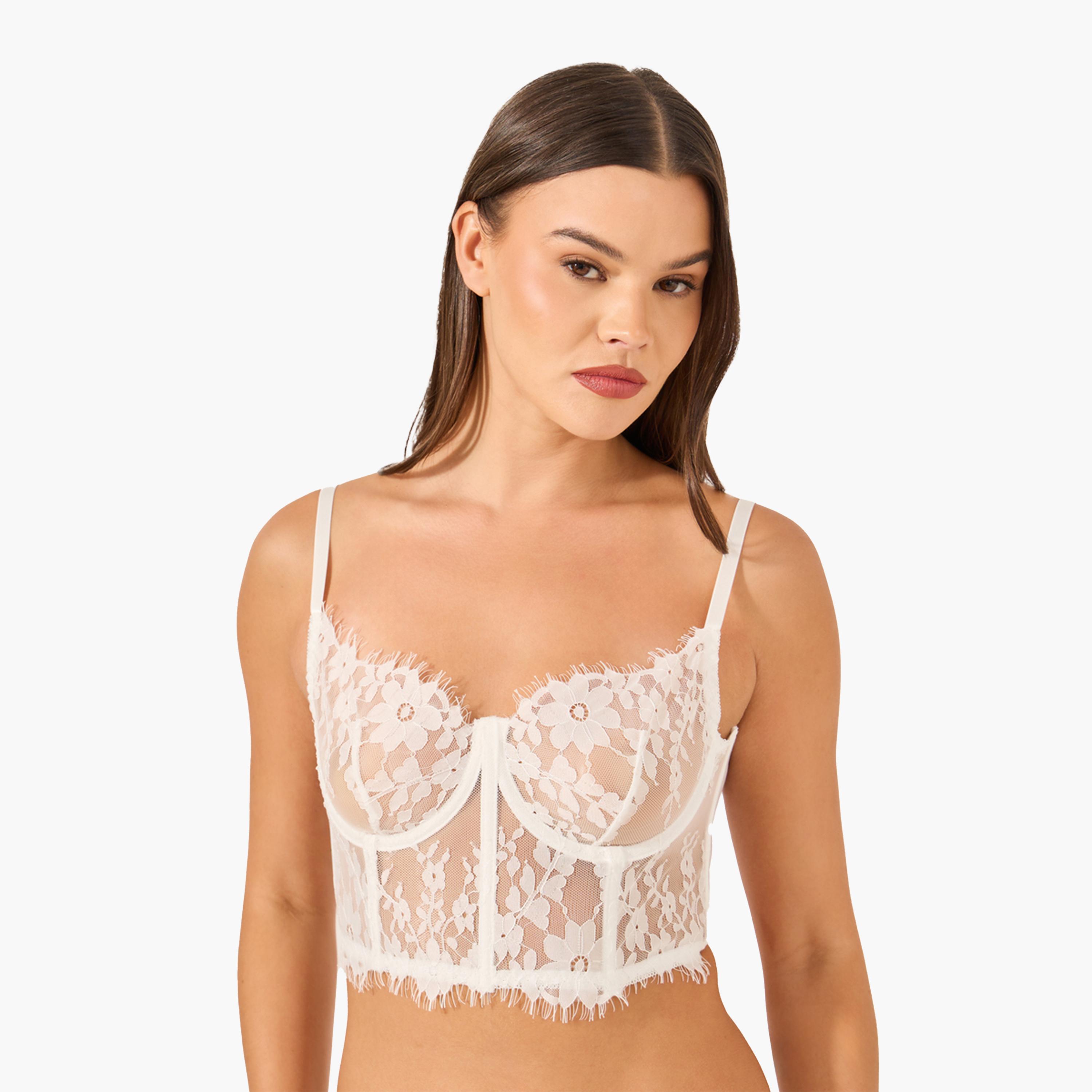 Styli Non-Padded Wired Eyelash Edge Lace Bra and Bikini Briefs Set-women-clothing-lingerie-lingeriesets-image-2