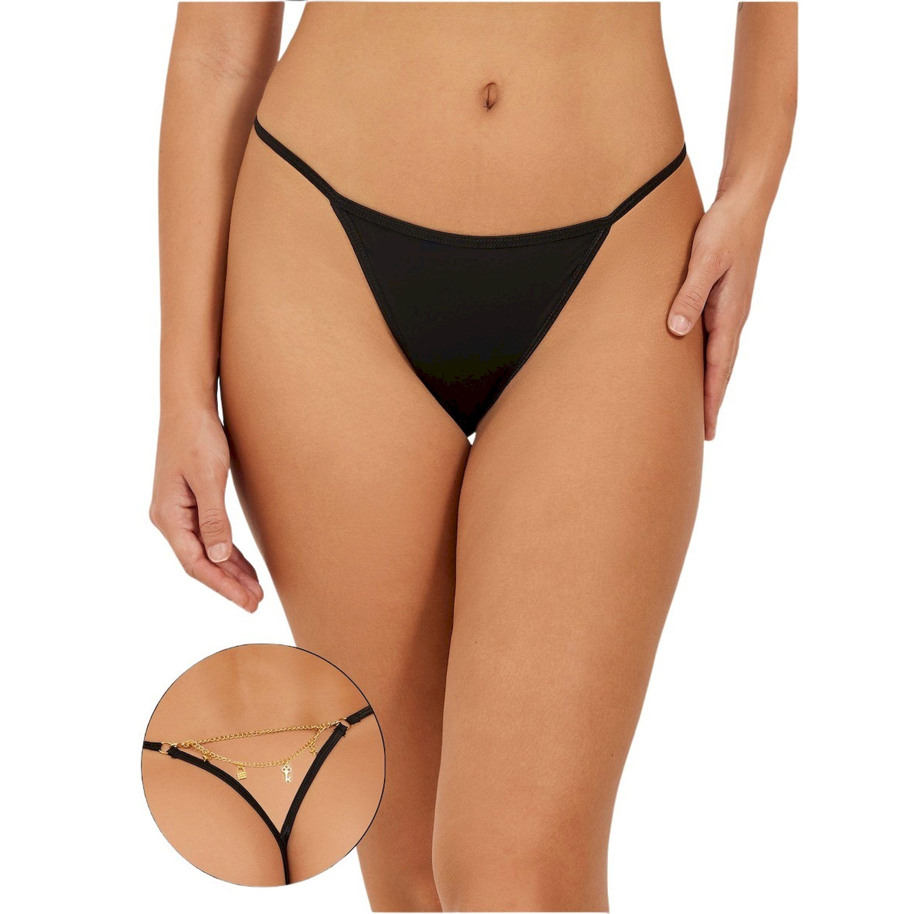 Styli Solid Thong with Metal Chain Accent-women-clothing-lingerie-panties-image-1