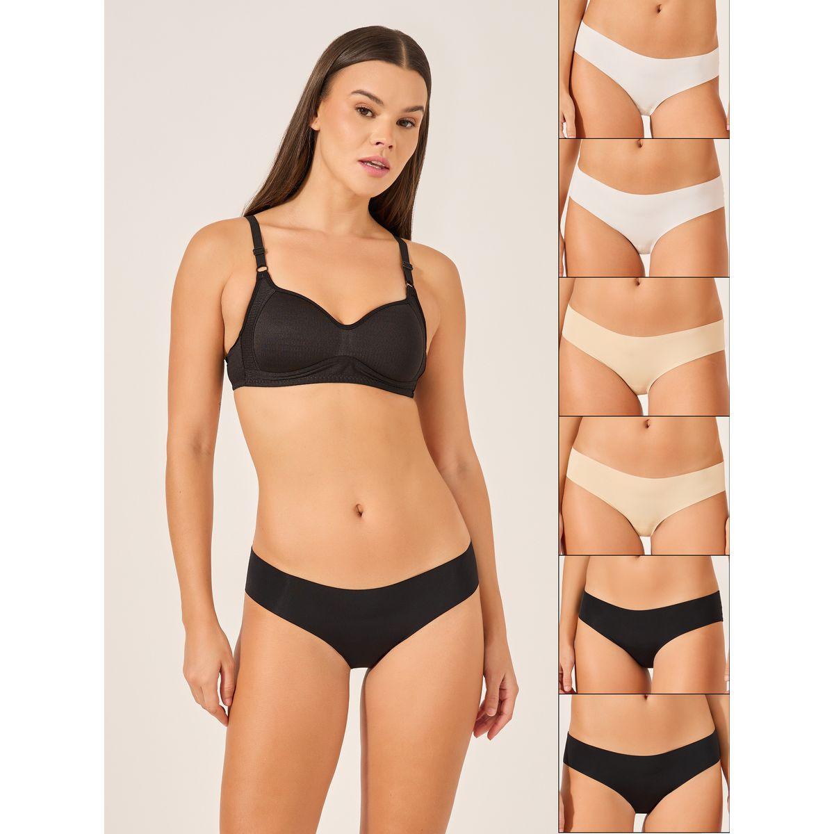 Styli Women Multicolor Solid Bikini Briefs-women-clothing-lingerie-panties-image-1