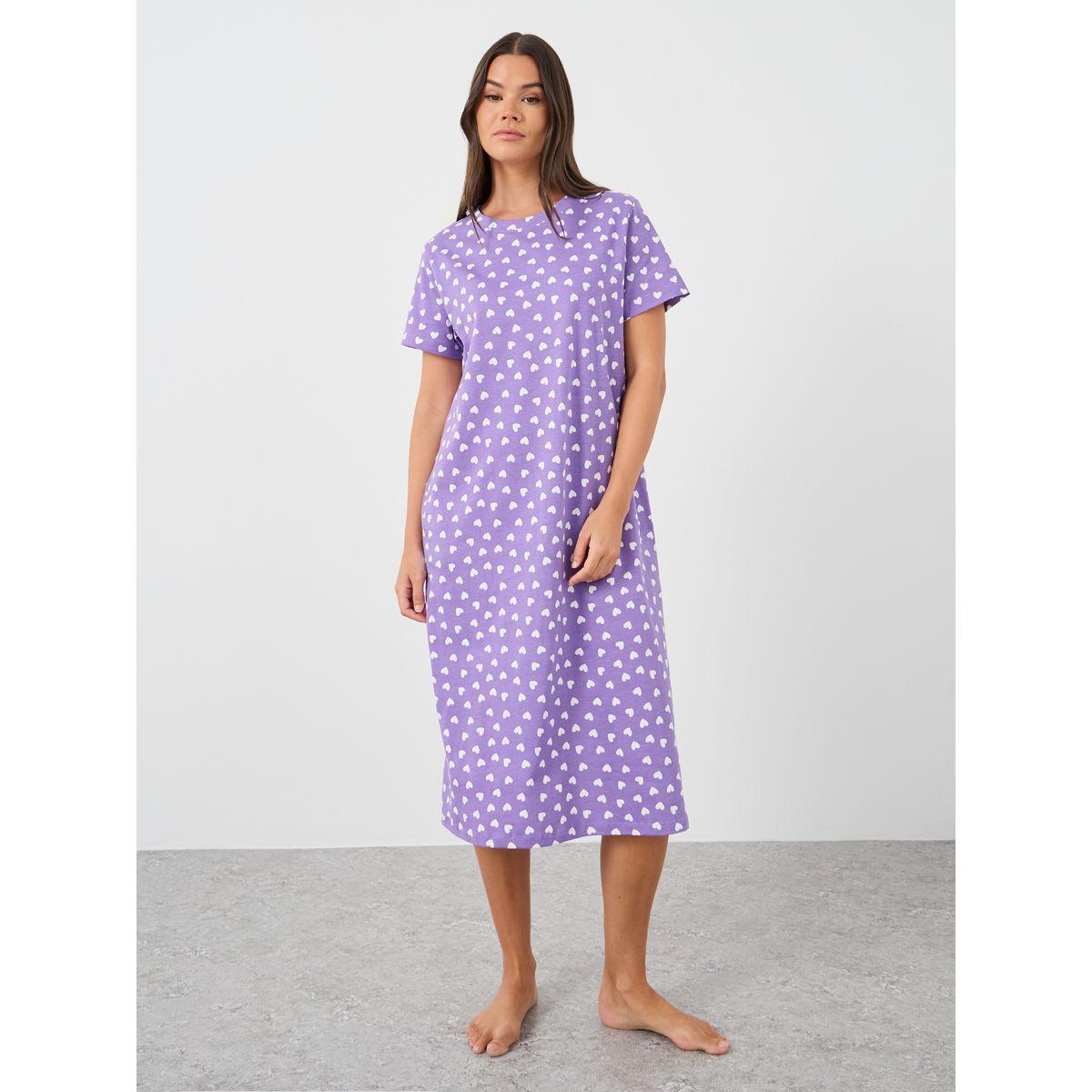 مجموعة من 2 قميص نوم بطبعات جرافيك-women-clothing-nightwear-nighties-image-2