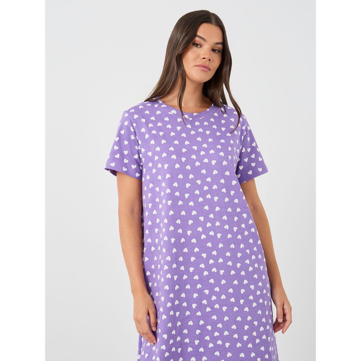 مجموعة من 2 قميص نوم بطبعات جرافيك-women-clothing-nightwear-nighties-image-3