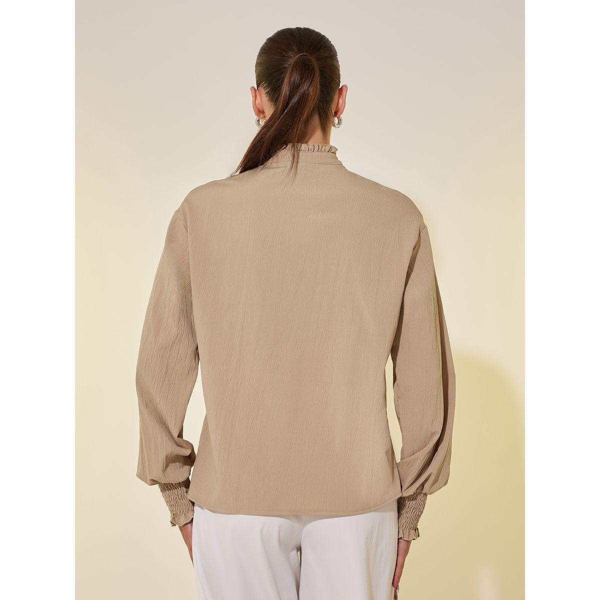 بلوزة بقصة عادية وأكمام طويلة-women-clothing-shirtsandblouses-shirts-image-4