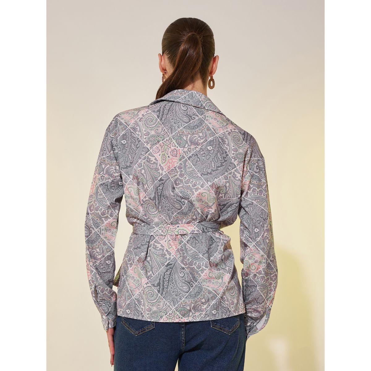 Styli All-Over Print Long Sleeve Wrap Top-women-clothing-shirtsandblouses-blouses-image-4