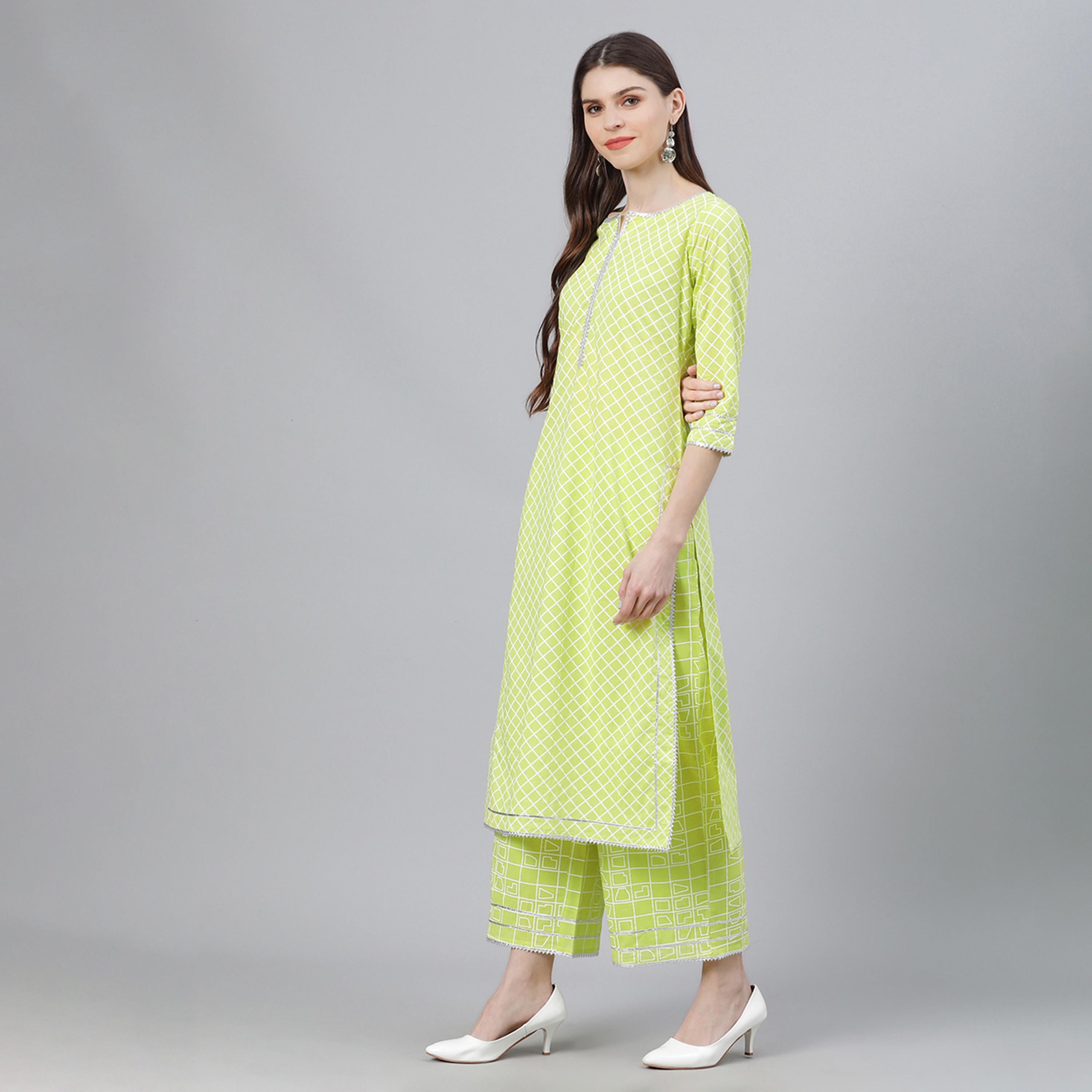 Libas X Styli Printed Kurta with Palazzo and Chiffon Solid Dupatta Set-women-clothing-ethnicwear-sareesets-image-2