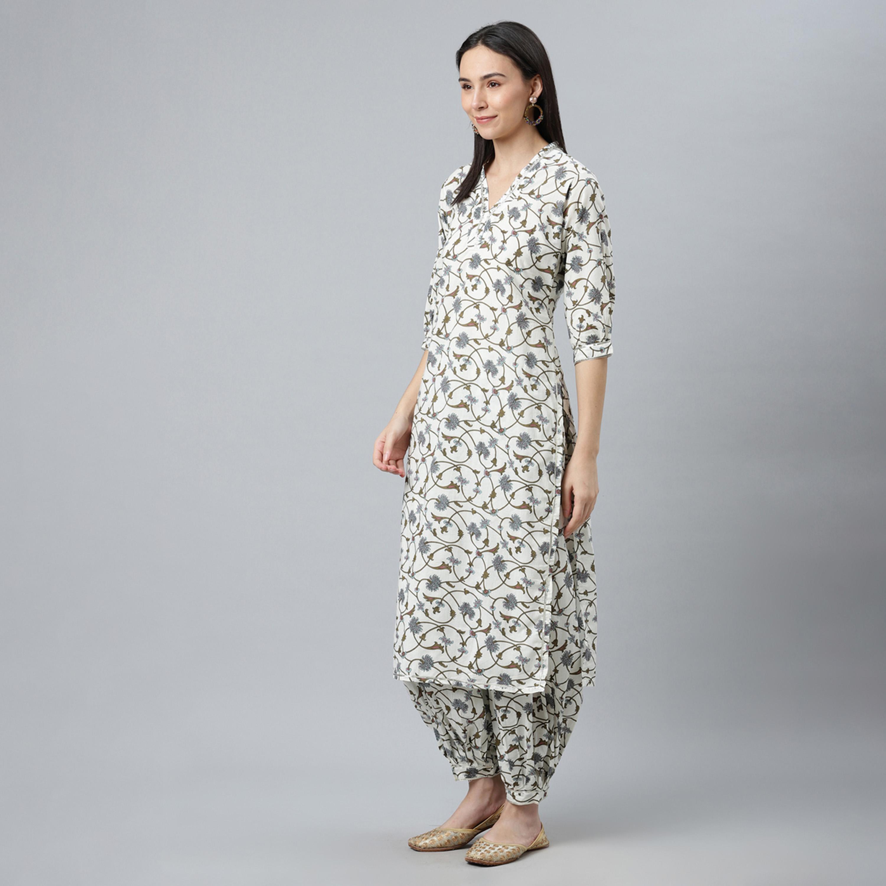 Libas X Styli Printed Straight Kurta and Printed Salwar with Dupatta Set-women-clothing-ethnicwear-sareesets-image-2