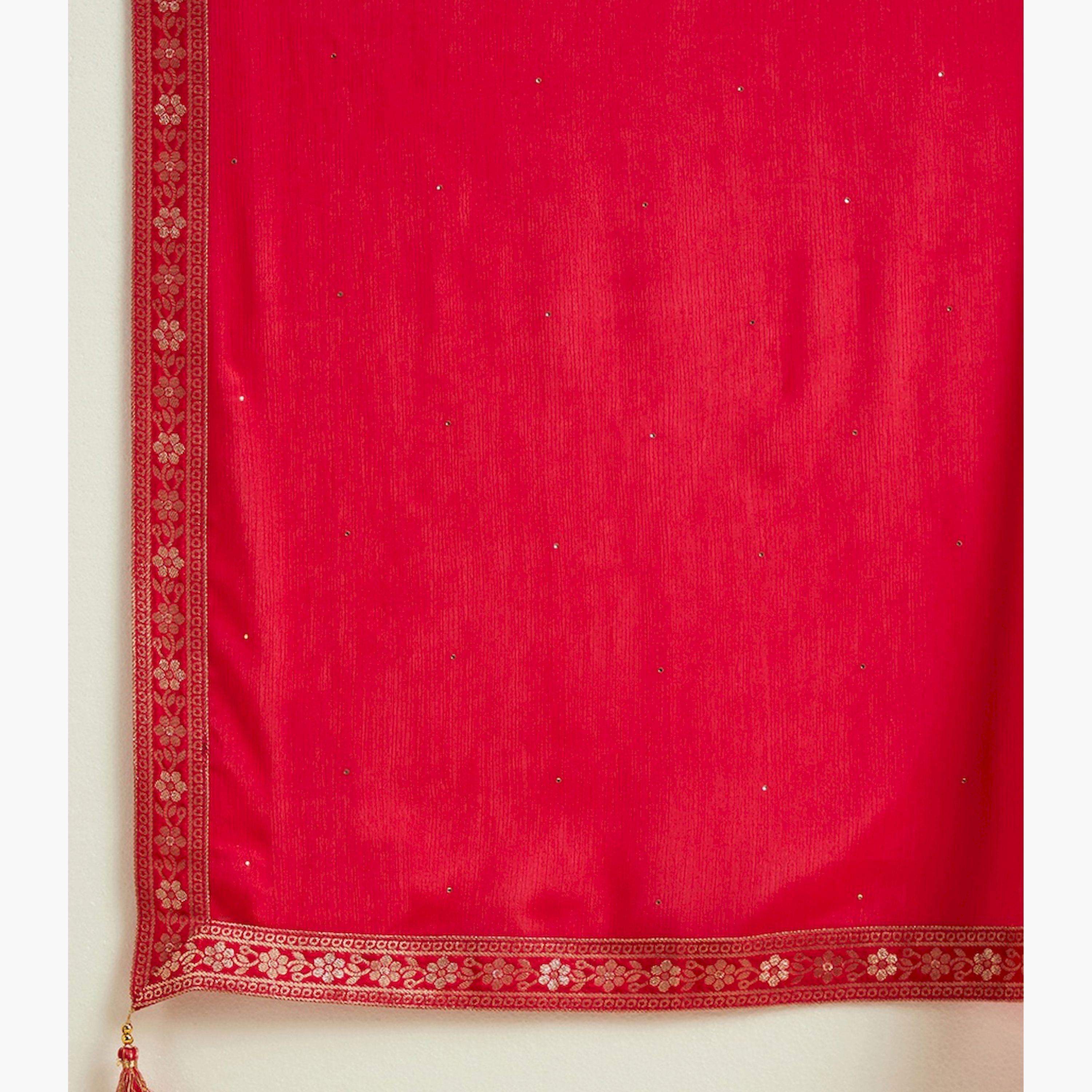Libas X Styli Printed Straight Kurta and Solid Trousers with Dupatta Set-women-clothing-ethnicwear-sareesets-image-7