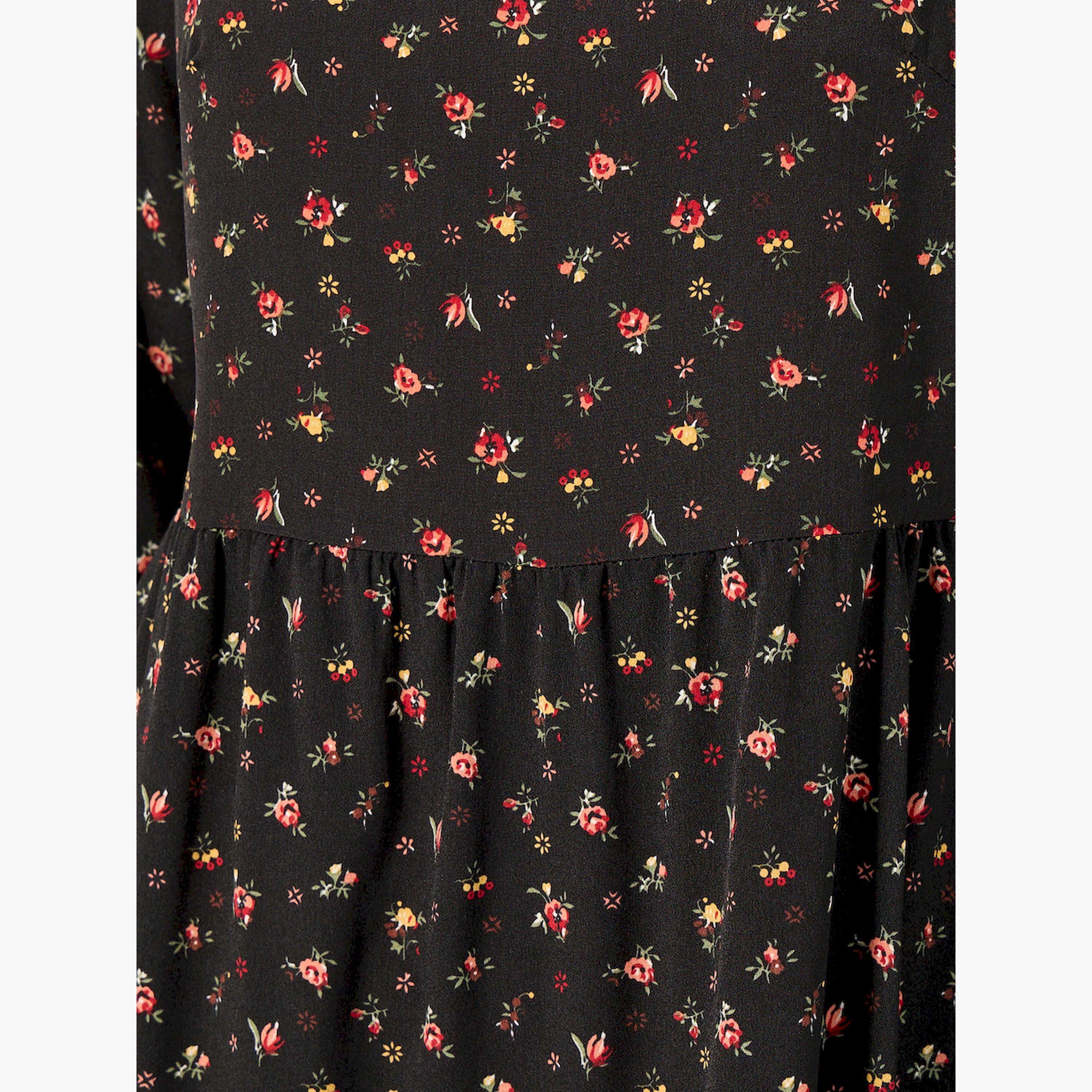 ستايلي - فستان ماكسي متعدد الطبقات بأكمام طويلة وطبعة كاملة-women-clothing-dresses-image-4