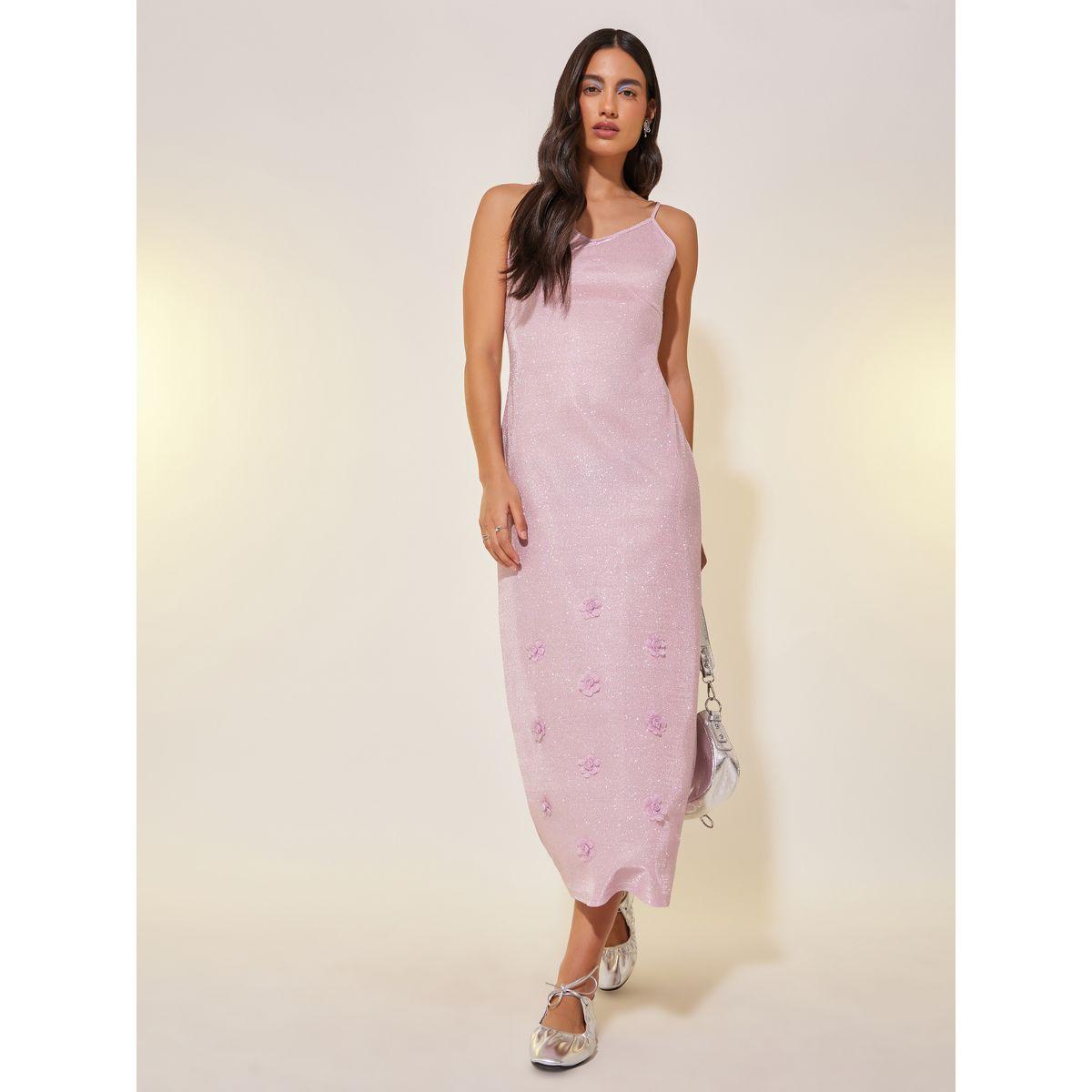 فستان ميدي بتفاصيل براقة وكورساج-women-clothing-dresses-image-1
