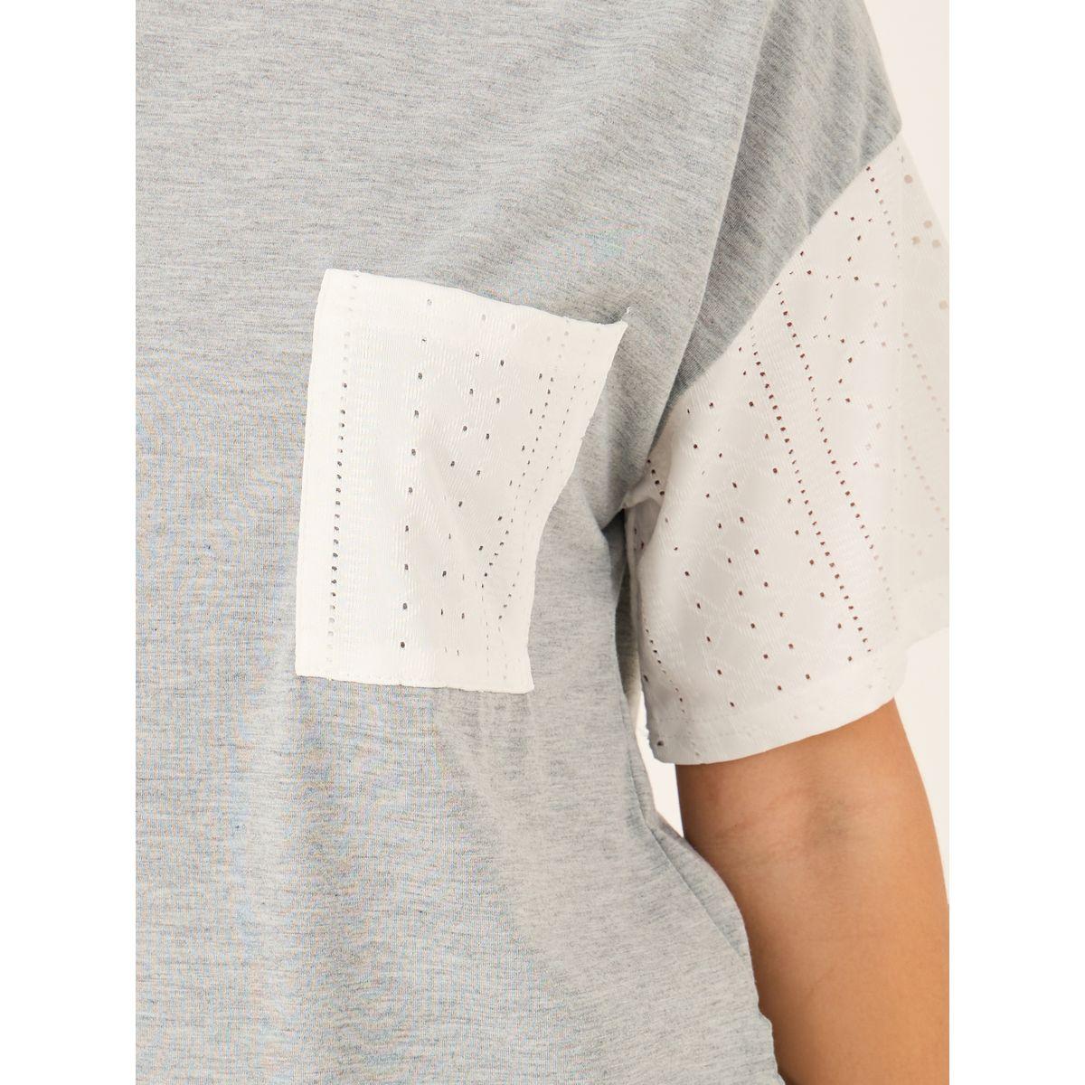 Styli Schiffli Sleeve Round Neck T-Shirt and Pyjama Set-women-clothing-nightwear-pyjamas-longsets-image-4