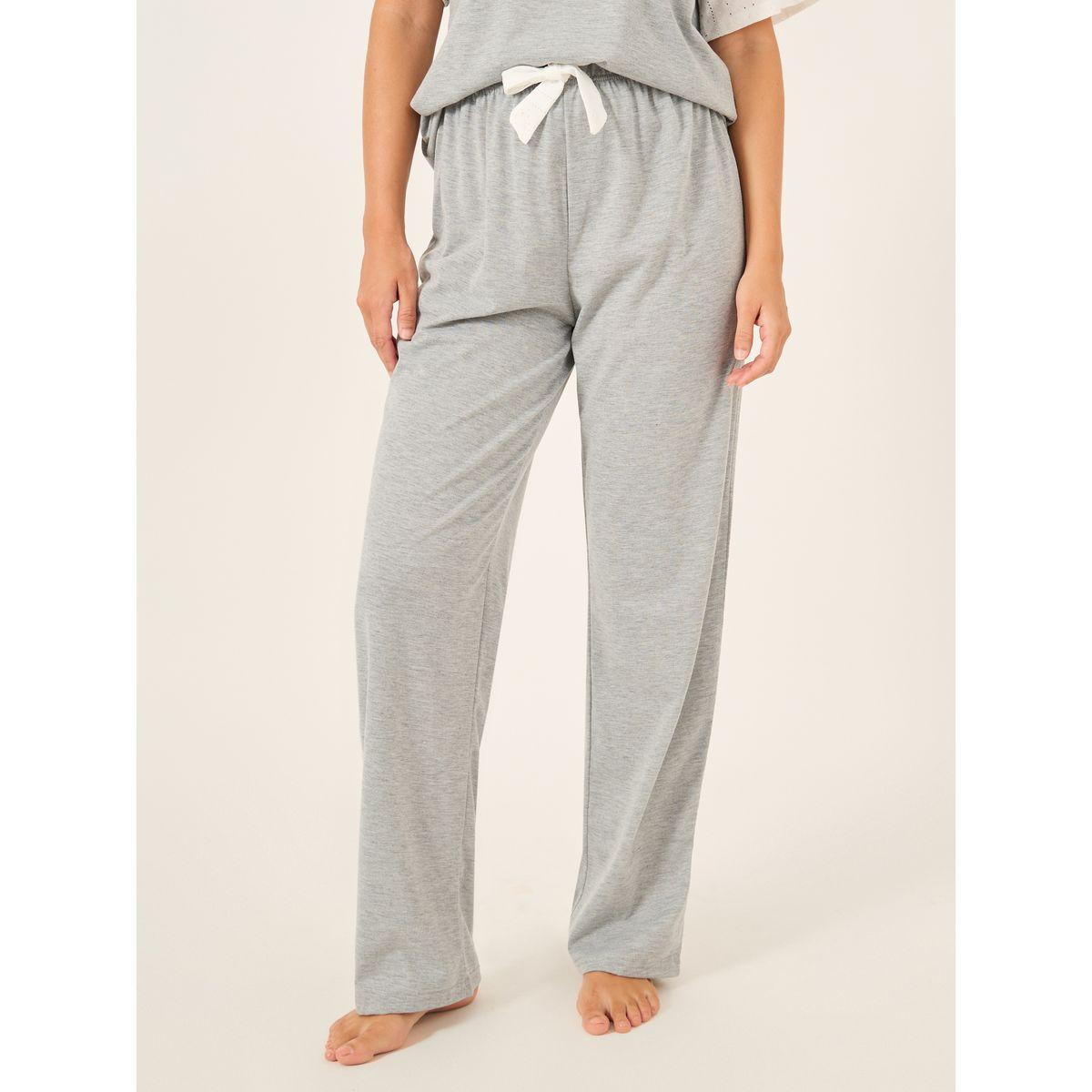 Styli Schiffli Sleeve Round Neck T-Shirt and Pyjama Set-women-clothing-nightwear-pyjamas-longsets-image-6